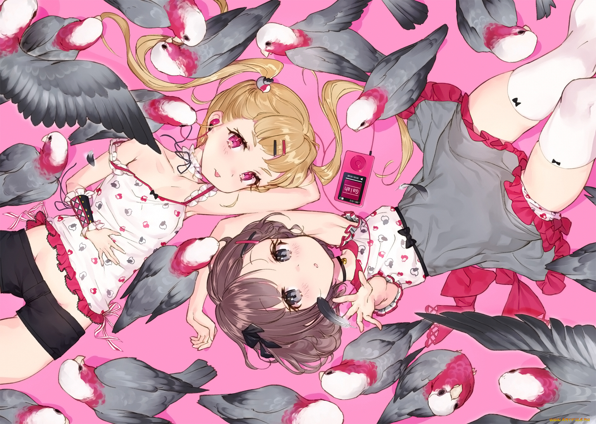 аниме, животные, , существа, девочки