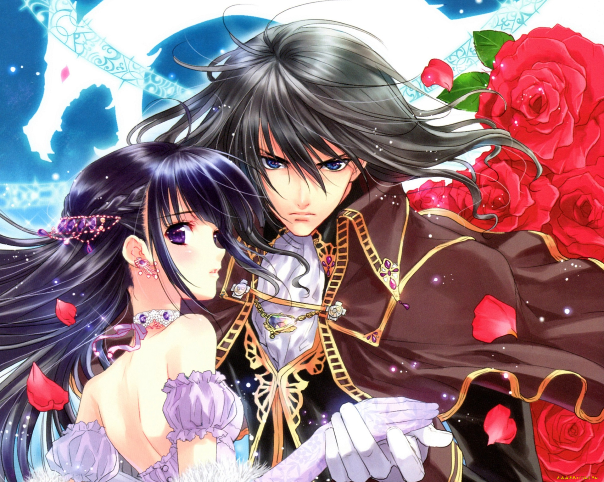 аниме, torikago, no, oujo, to, двое