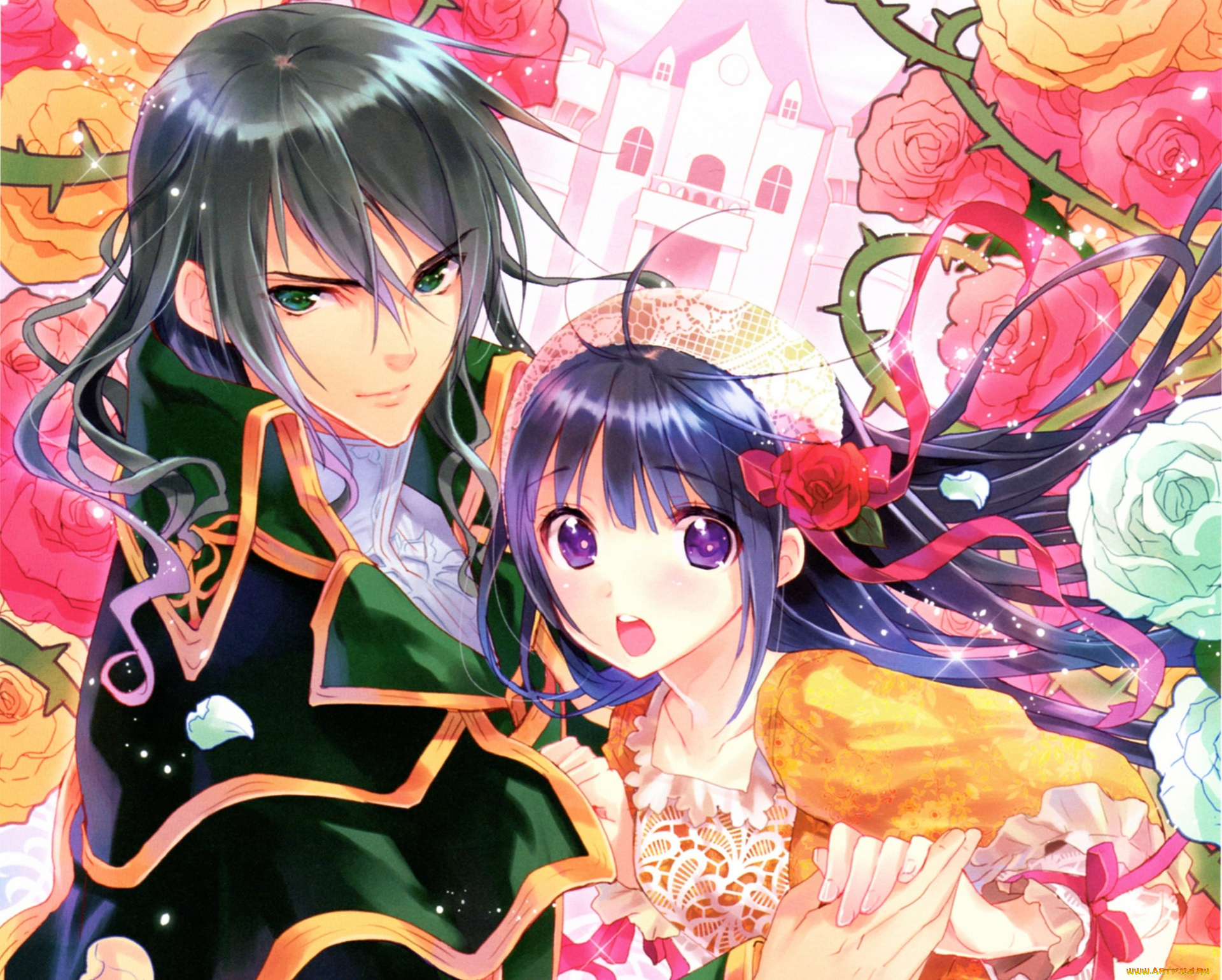 аниме, torikago, no, oujo, to, двое