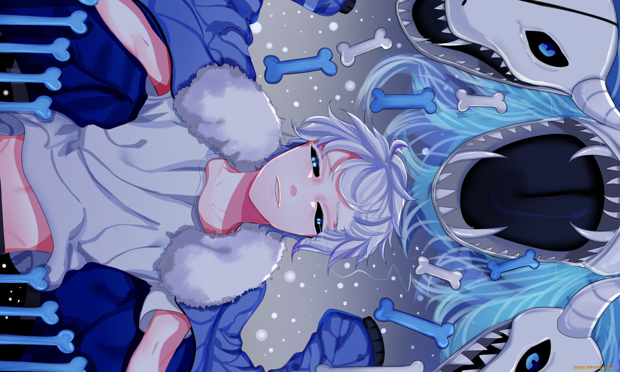 аниме, undertale, sans