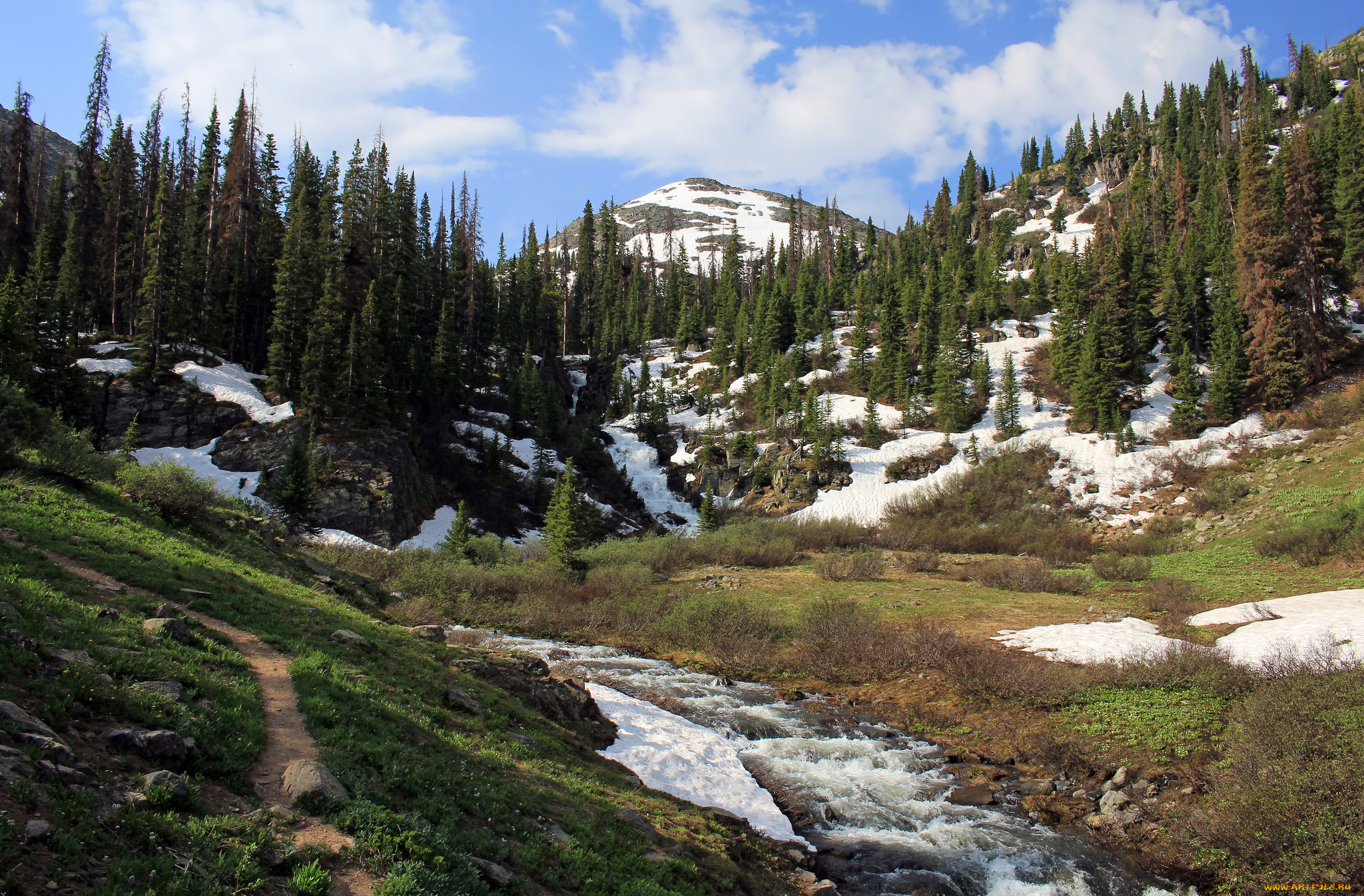 природа, горы, простор