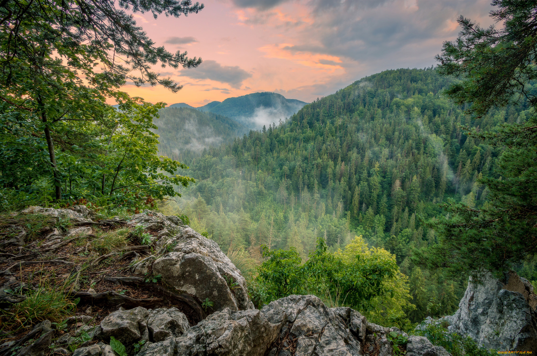 природа, горы, простор