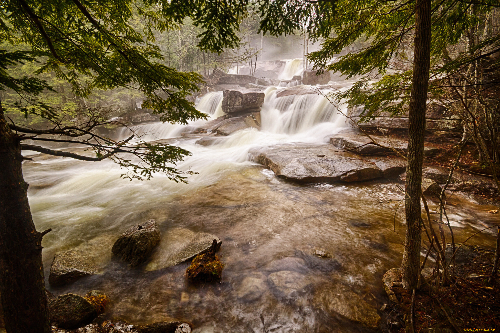 природа, водопады, простор
