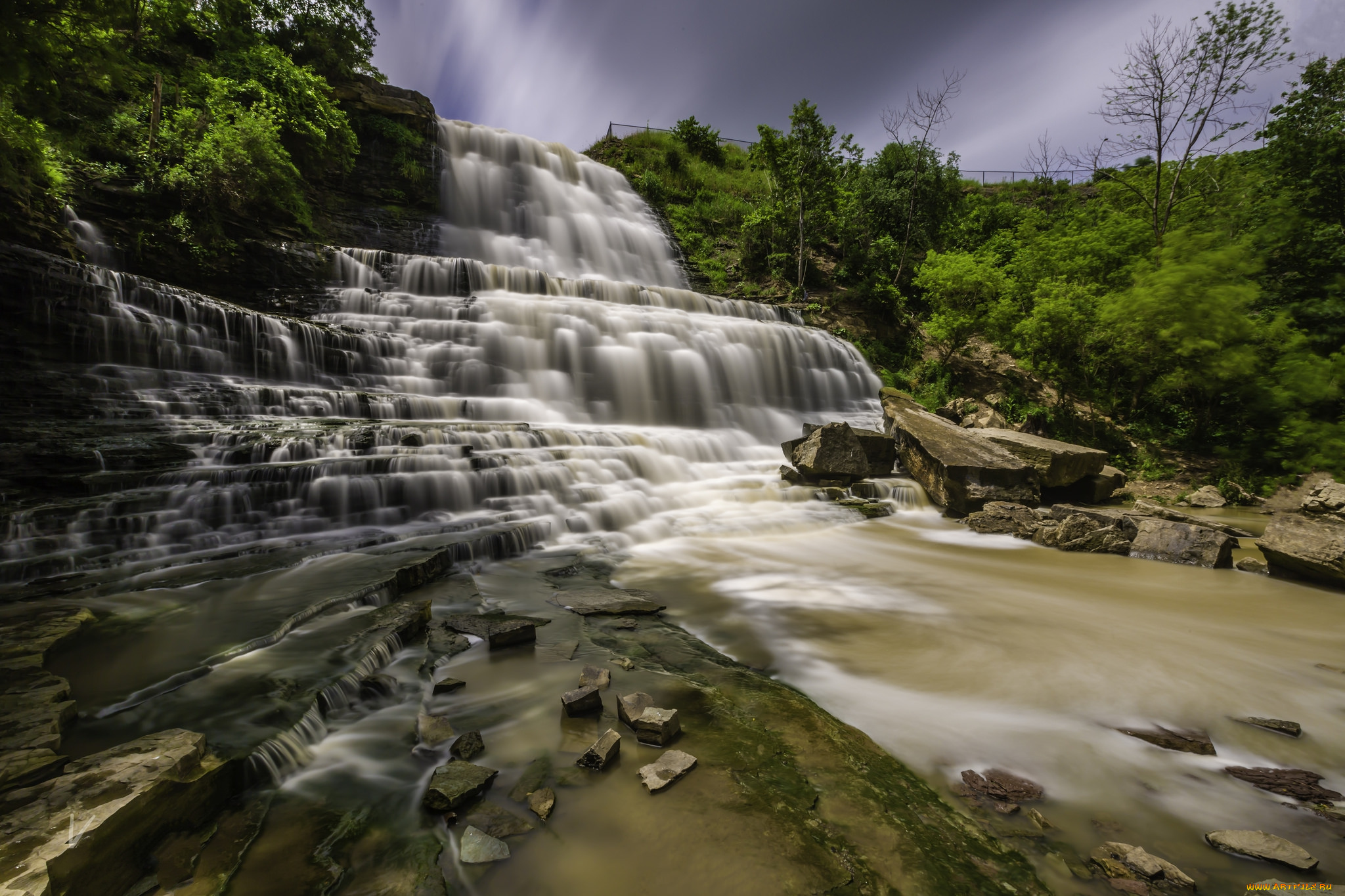 природа, водопады, простор