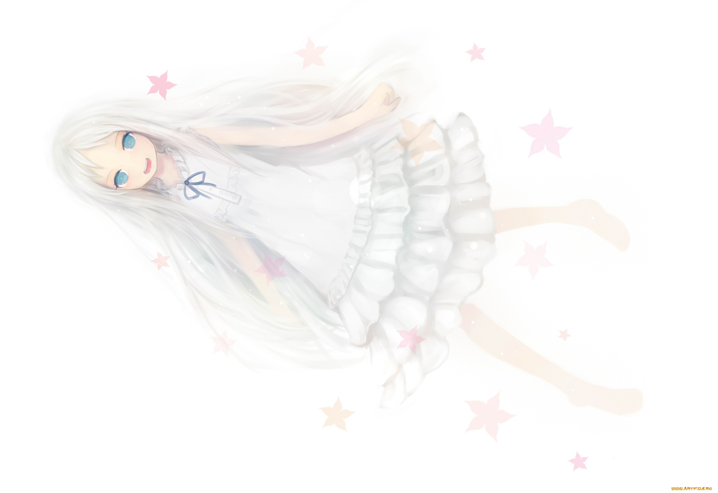 аниме, anohana, невиданный, цветок