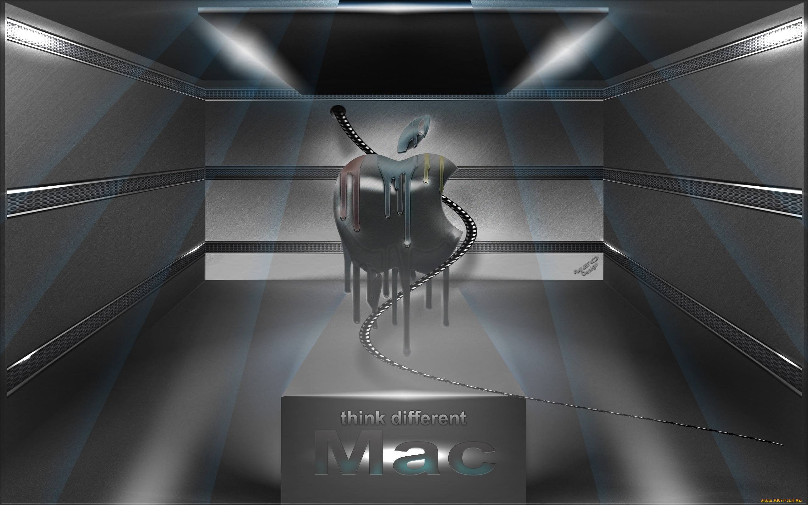 компьютеры, mac, os, логотип, фон