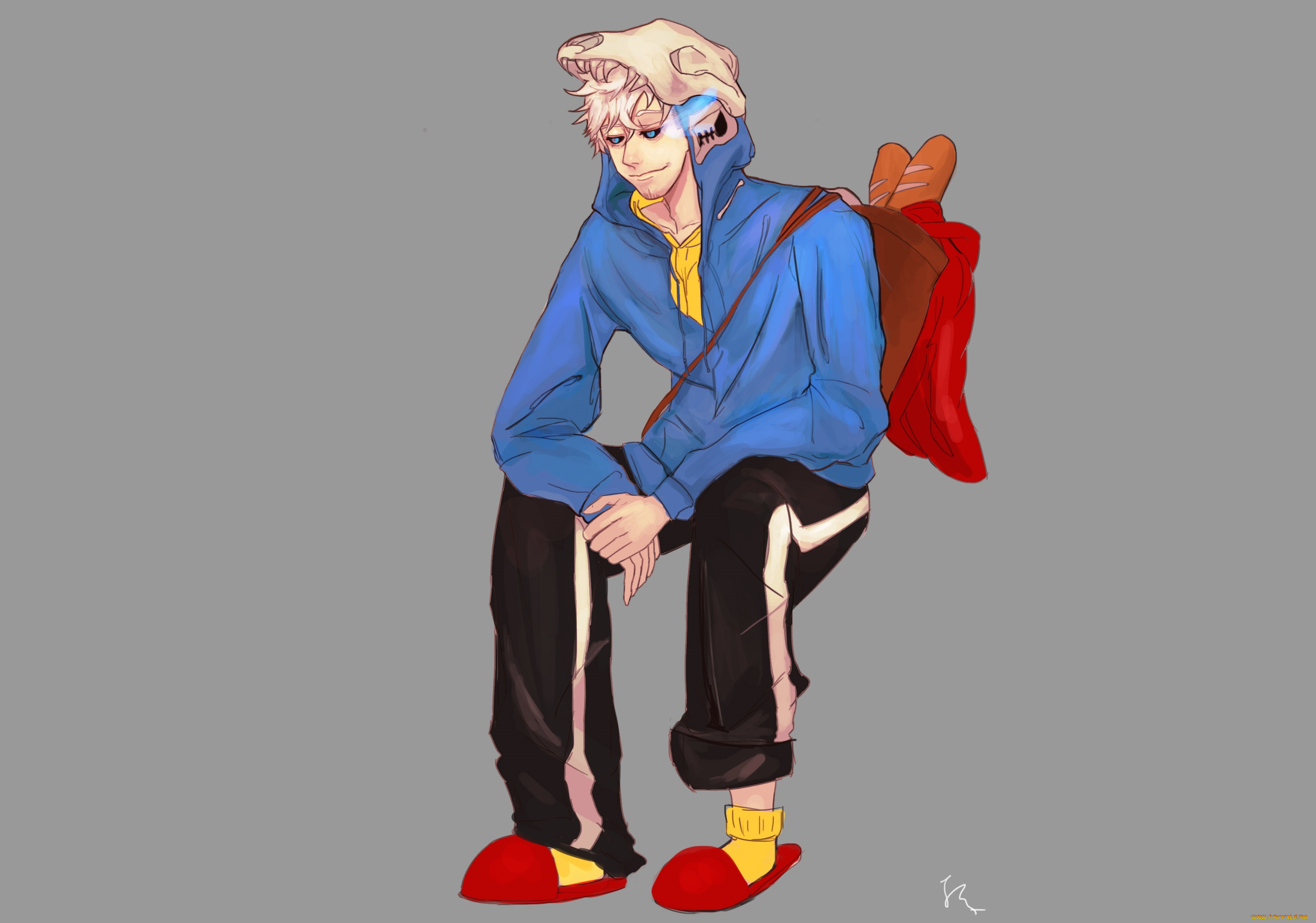 аниме, undertale, sans