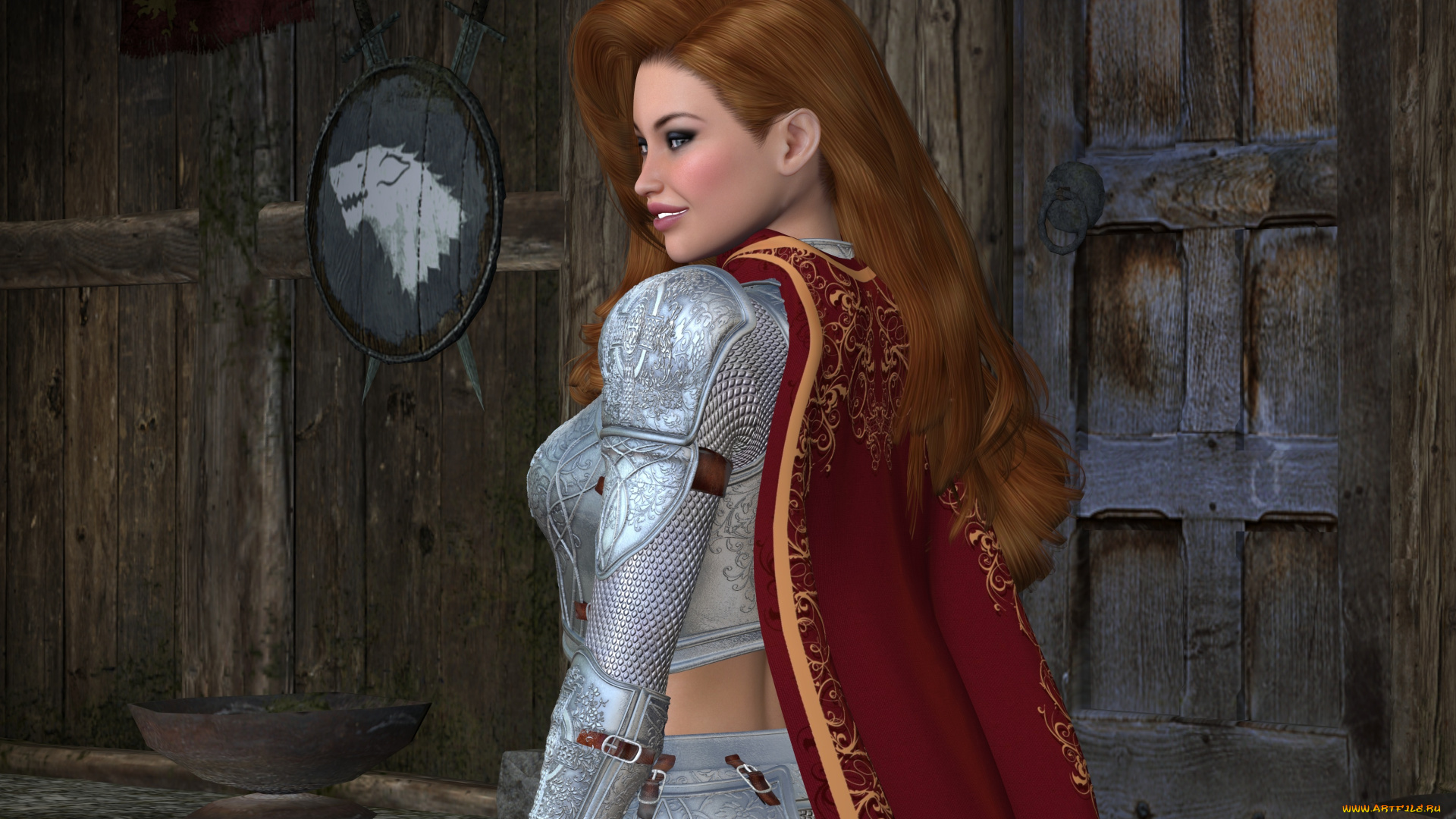 3д, графика, фантазия, , fantasy, девушки, фон, взгляд