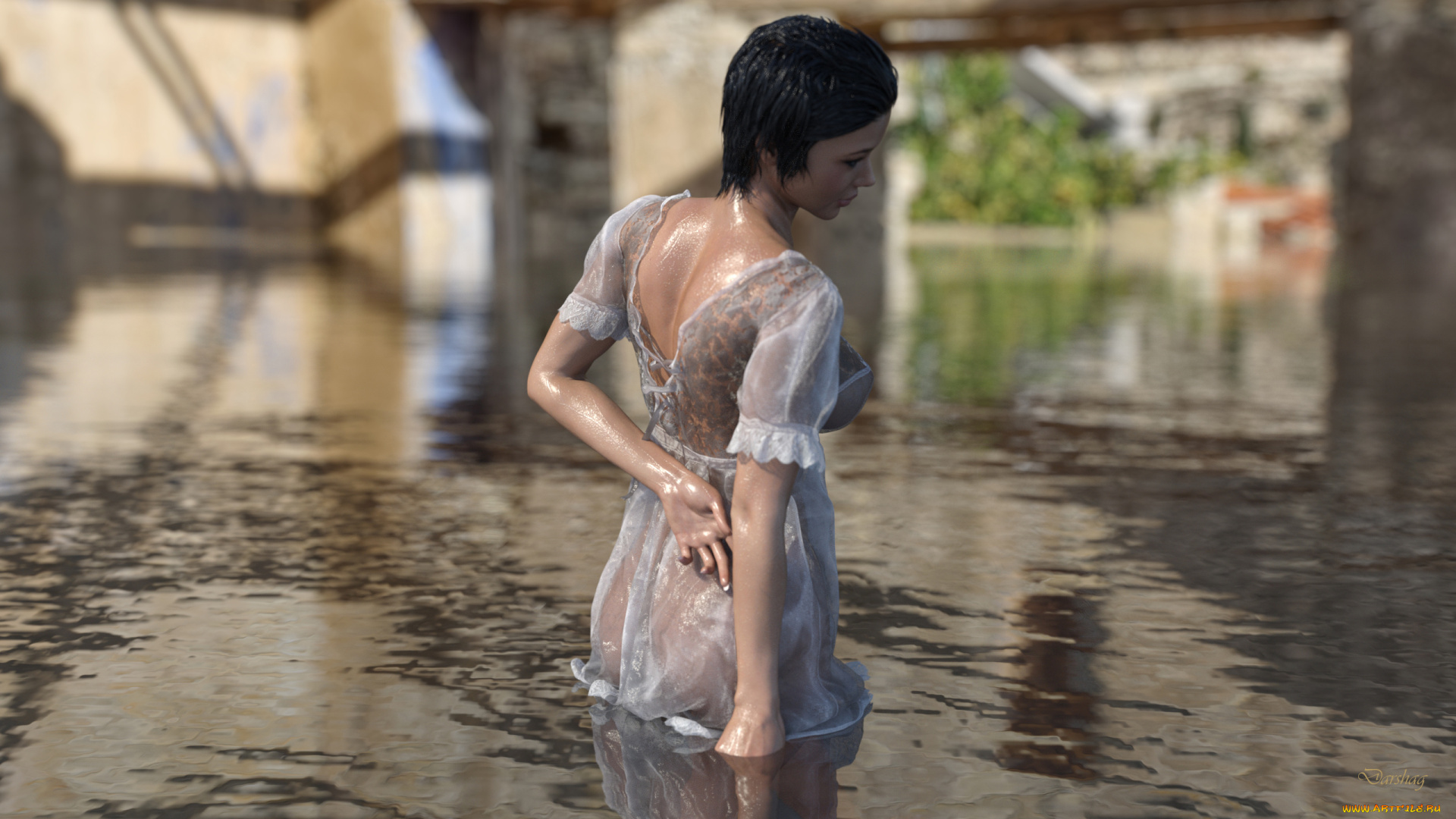 3д, графика, люди, , people, фон, девушка, взгляд