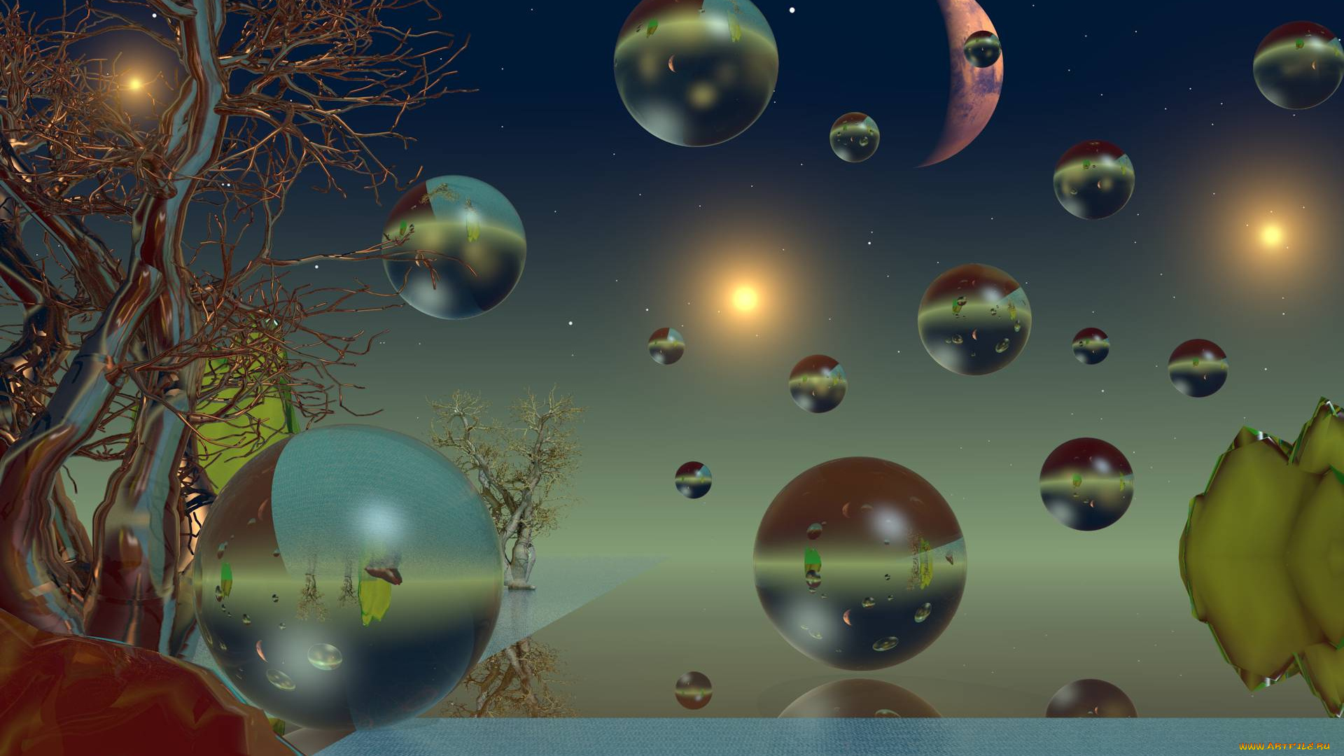 3д, графика, шары, , balls, фон, шары