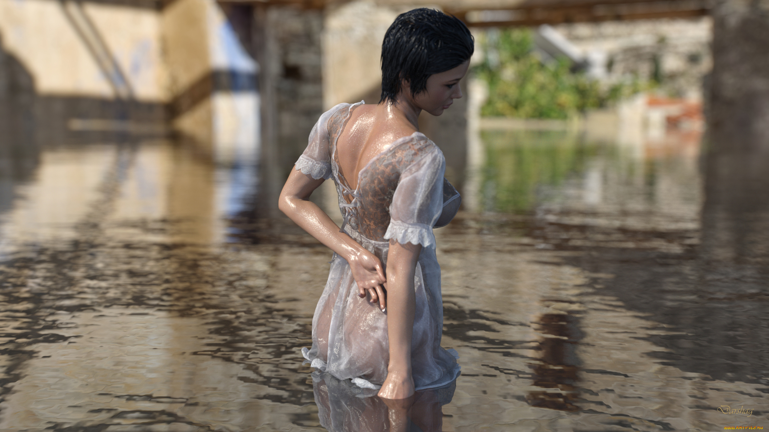 3д, графика, люди, , people, фон, девушка, взгляд