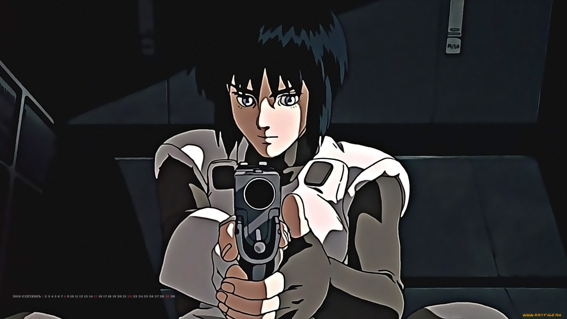 календари, аниме, 2019, calendar, прицел, девушка, оружие