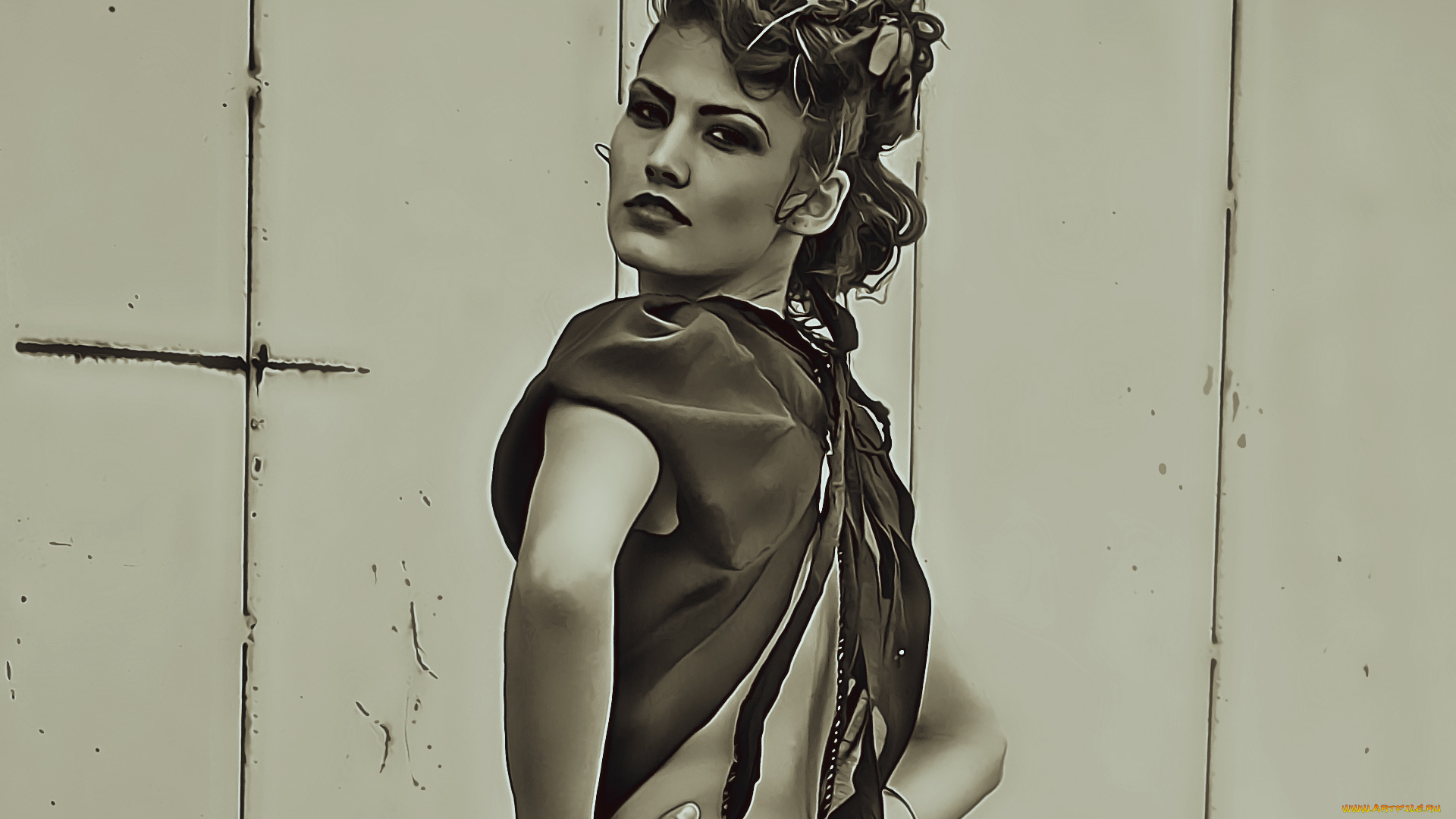 календари, компьютерный, дизайн, 2019, calendar, девушка, взгляд, женщина