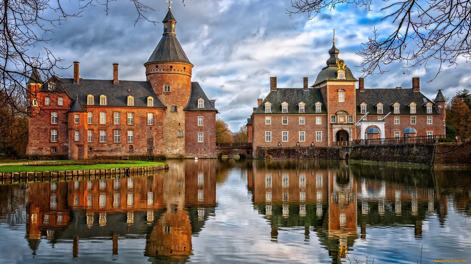 anholt, castle, города, замки, германии, anholt, castle