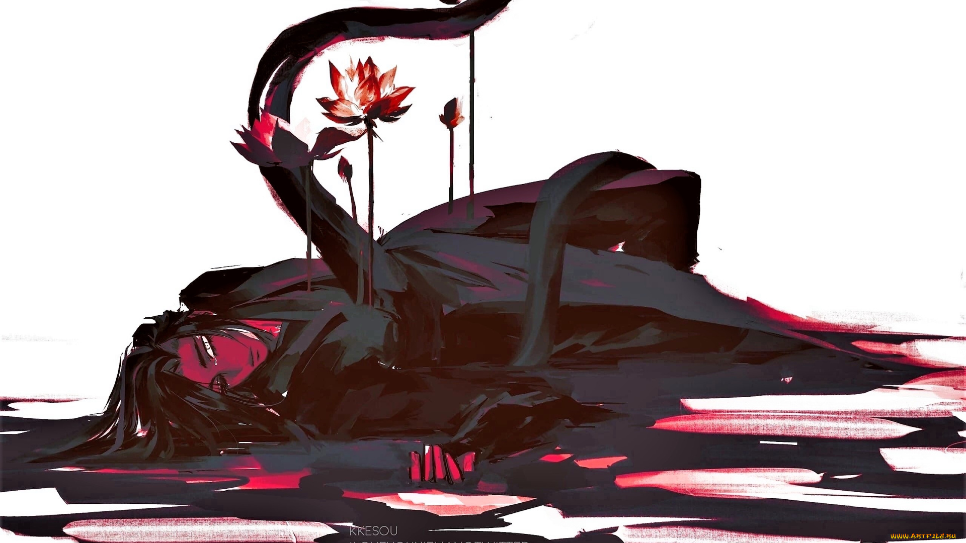 аниме, mo, dao, zu, shi, ханахаки, лотосы, змея