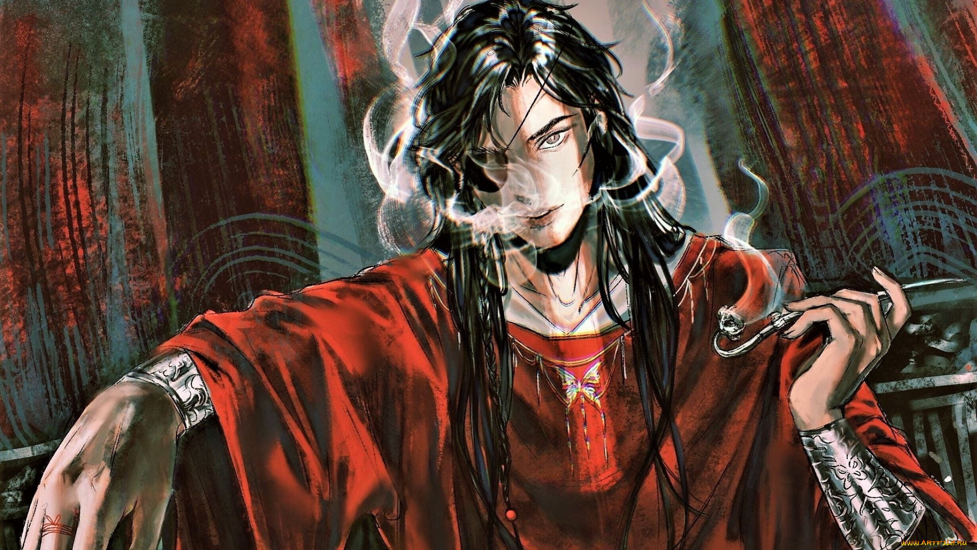 аниме, tian, guan, ci, fu, хуа, чен, трубка