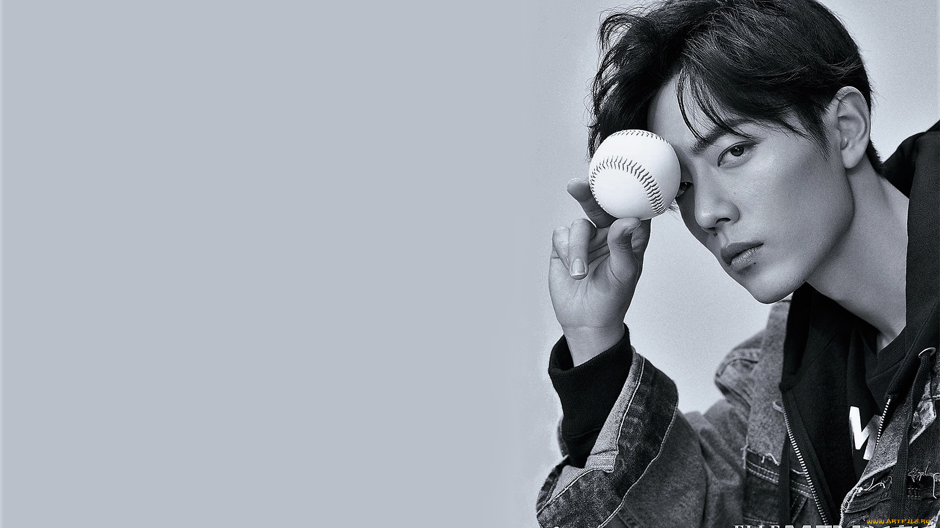 мужчины, xiao, zhan, актер, лицо, куртка, мяч