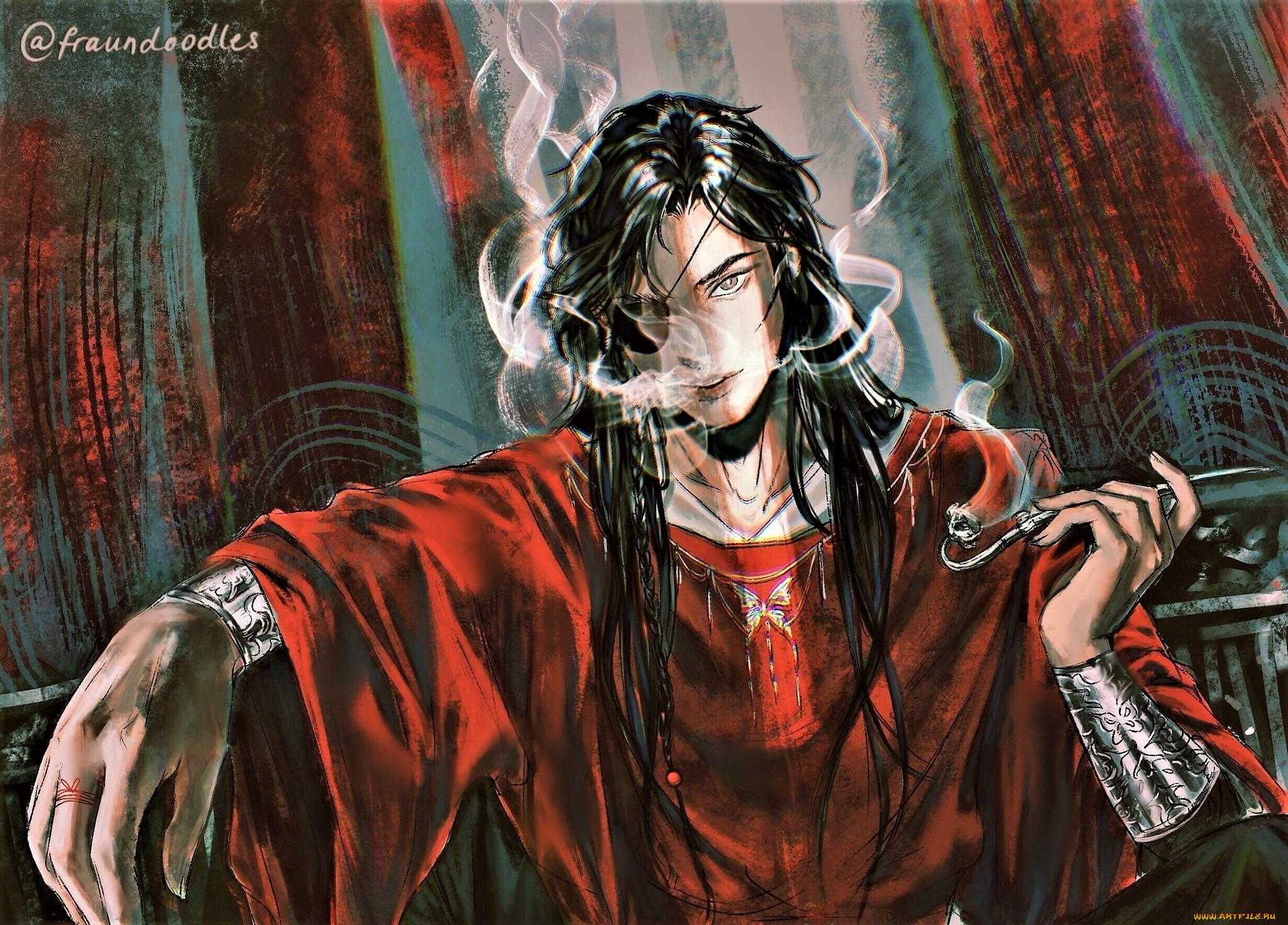 аниме, tian, guan, ci, fu, хуа, чен, трубка