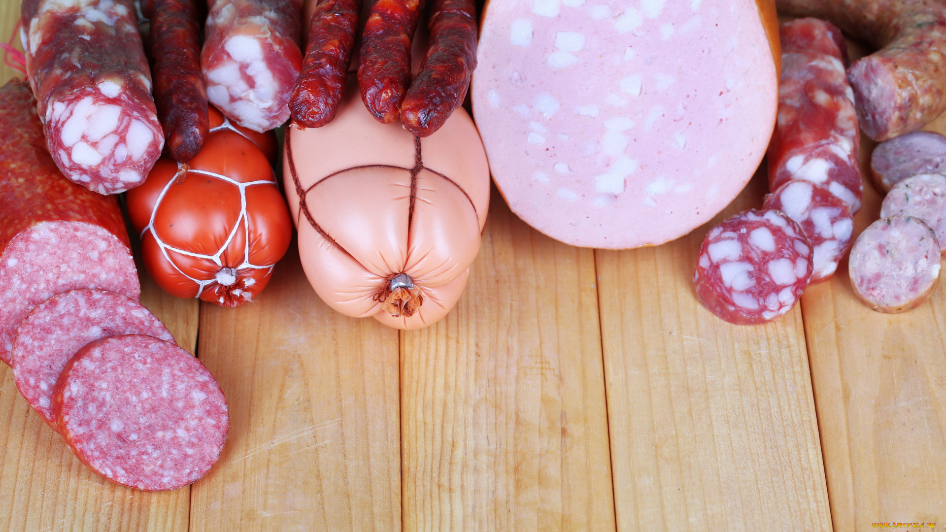 еда, колбасные, изделия, колбаса, копченая, вареная, ассорти