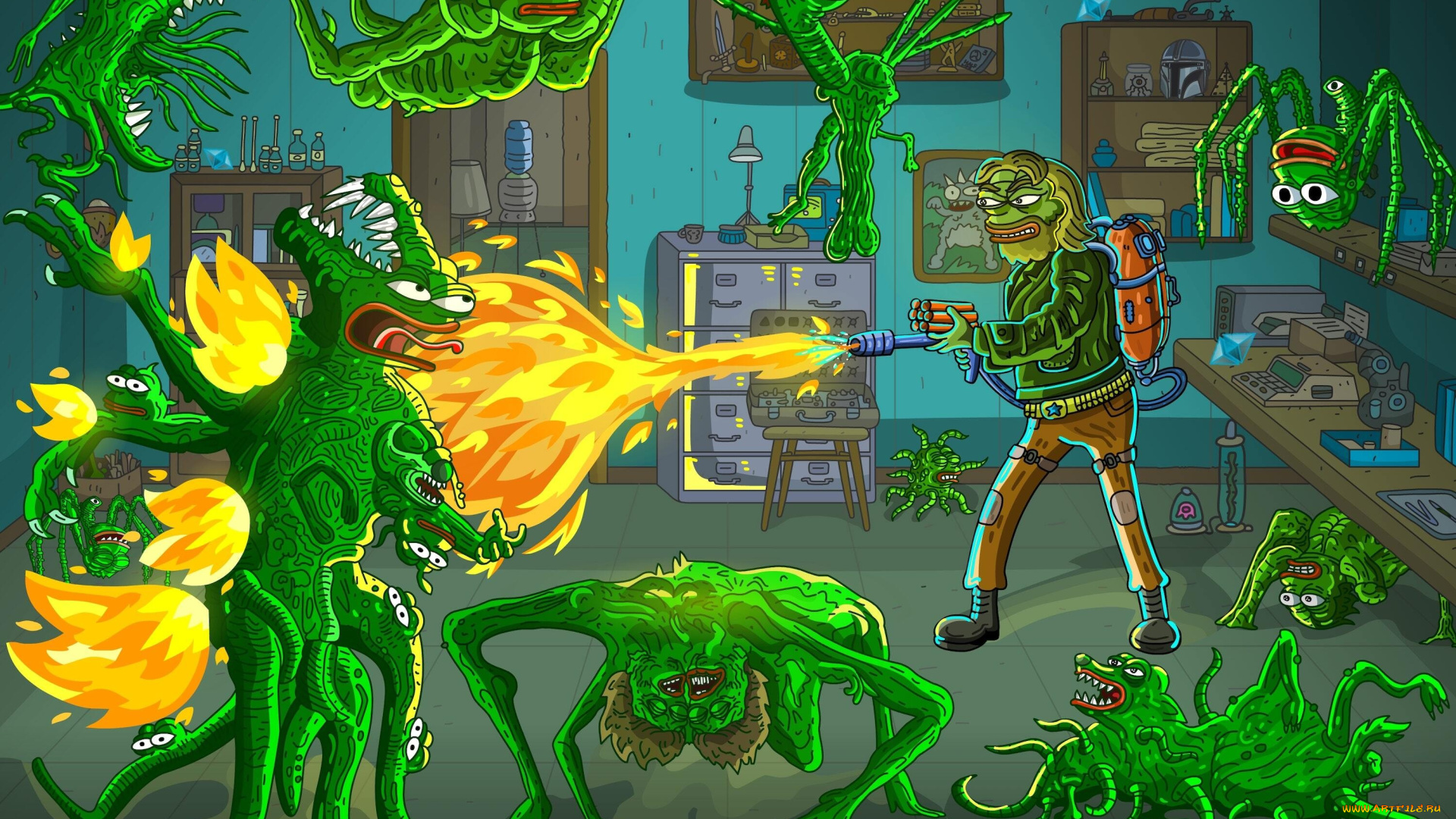 юмор, и, приколы, нечто, the, thing, пародия