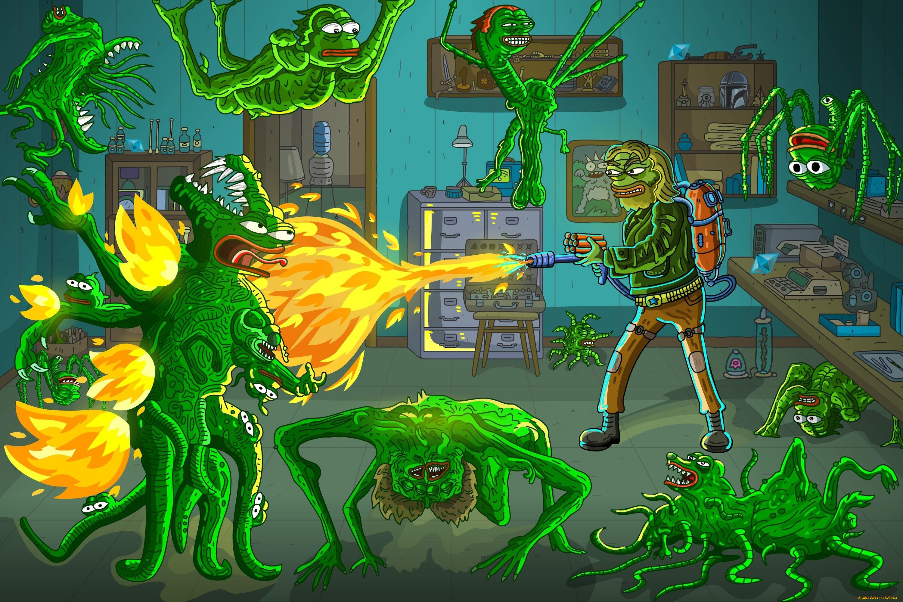 юмор, и, приколы, нечто, the, thing, пародия