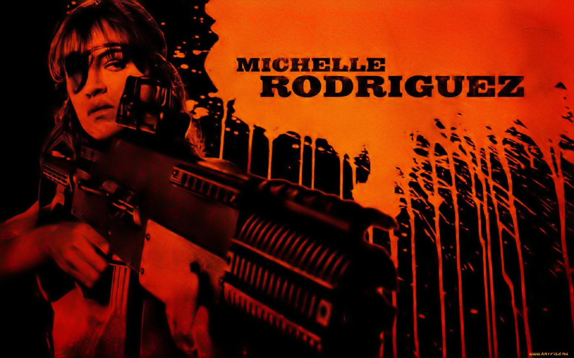 кино, фильмы, machete, девушка, повязка, оружие