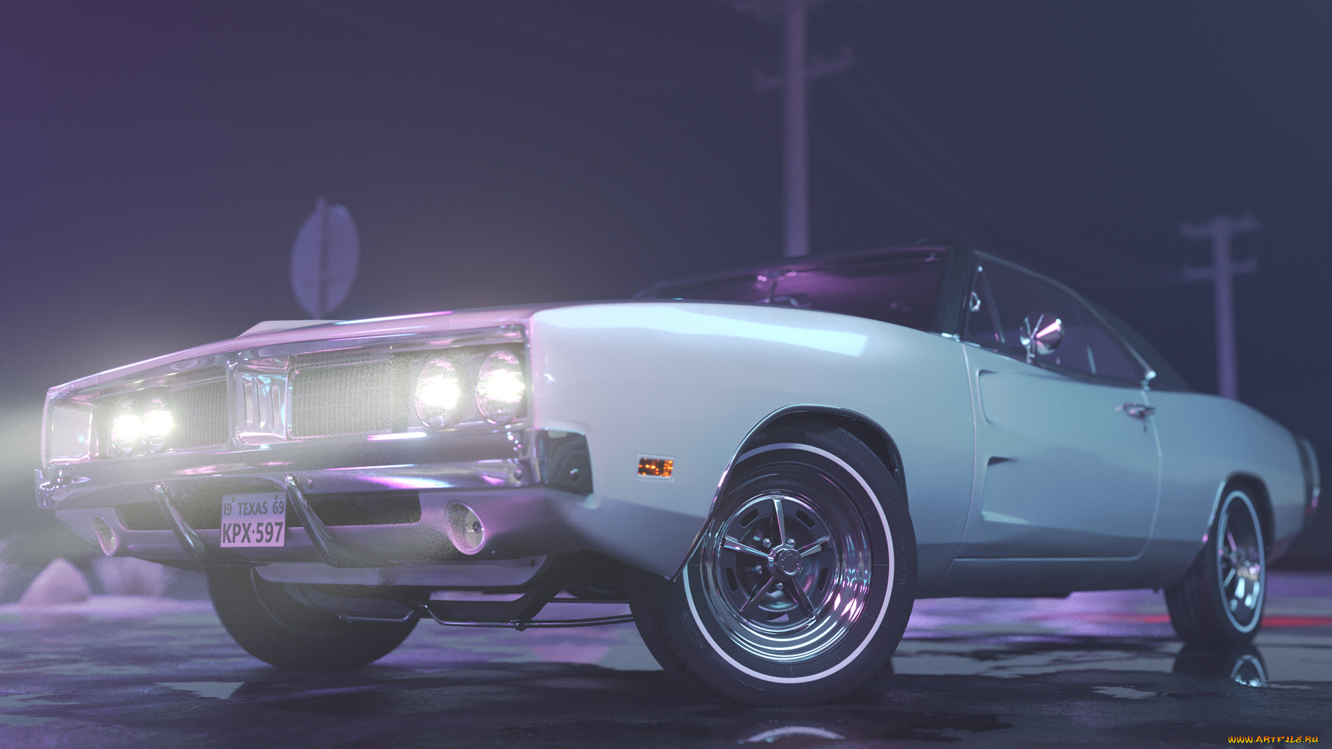 автомобили, 3д, dodge