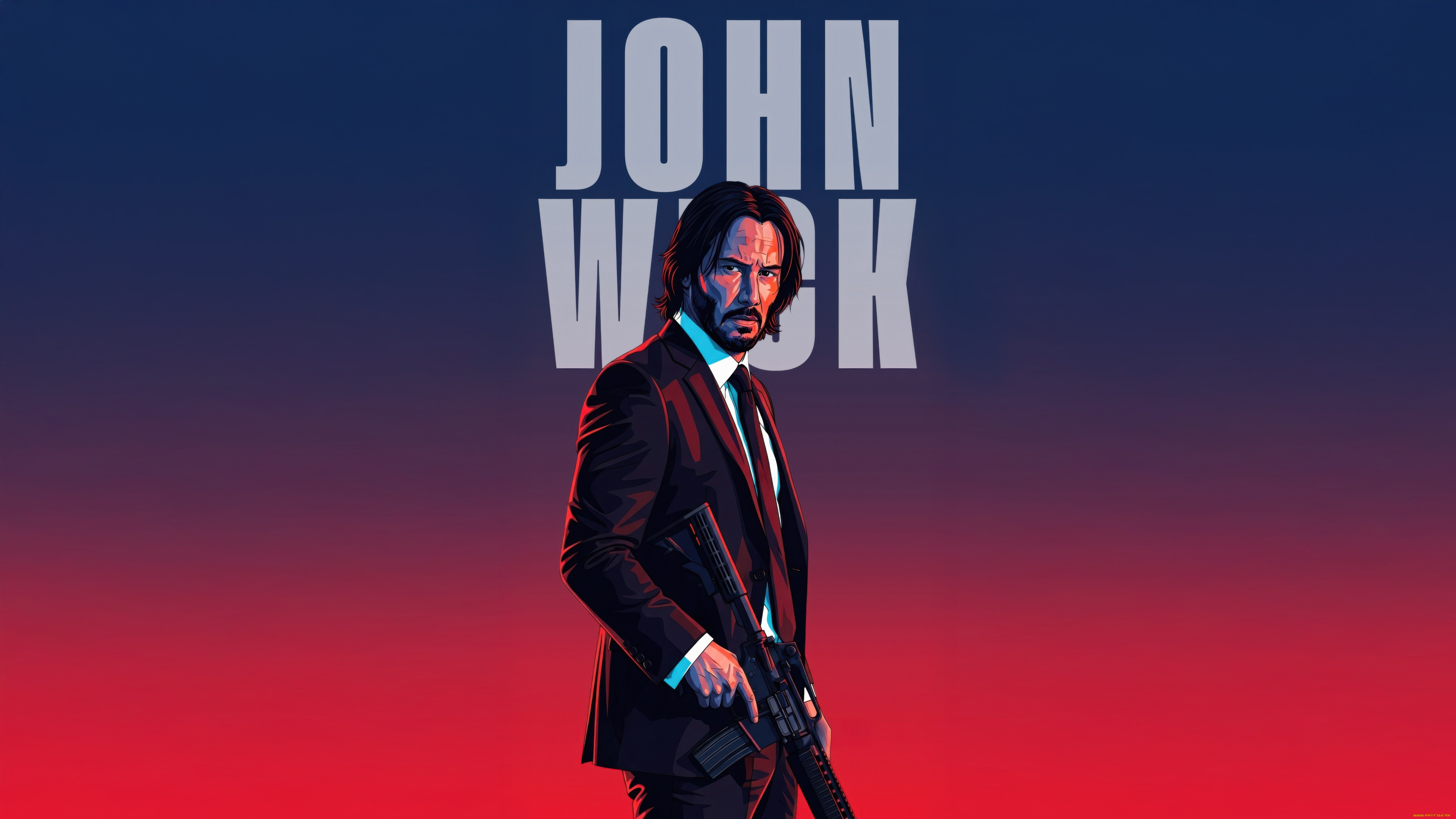 рисованное, кино, , мультфильмы, john, wick