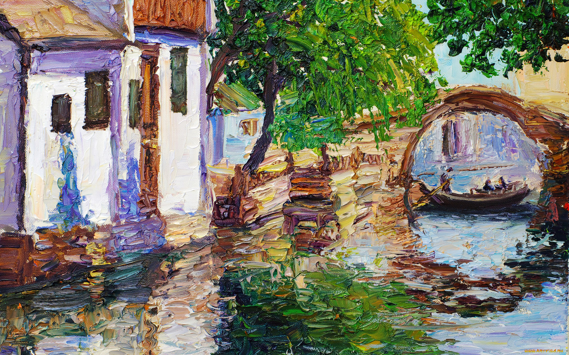 рисованные, города