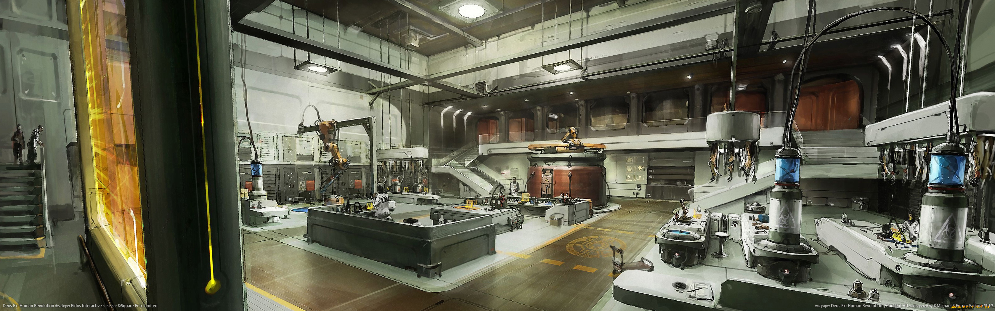 deus, ex, human, revolution, concept, art, видео, игры