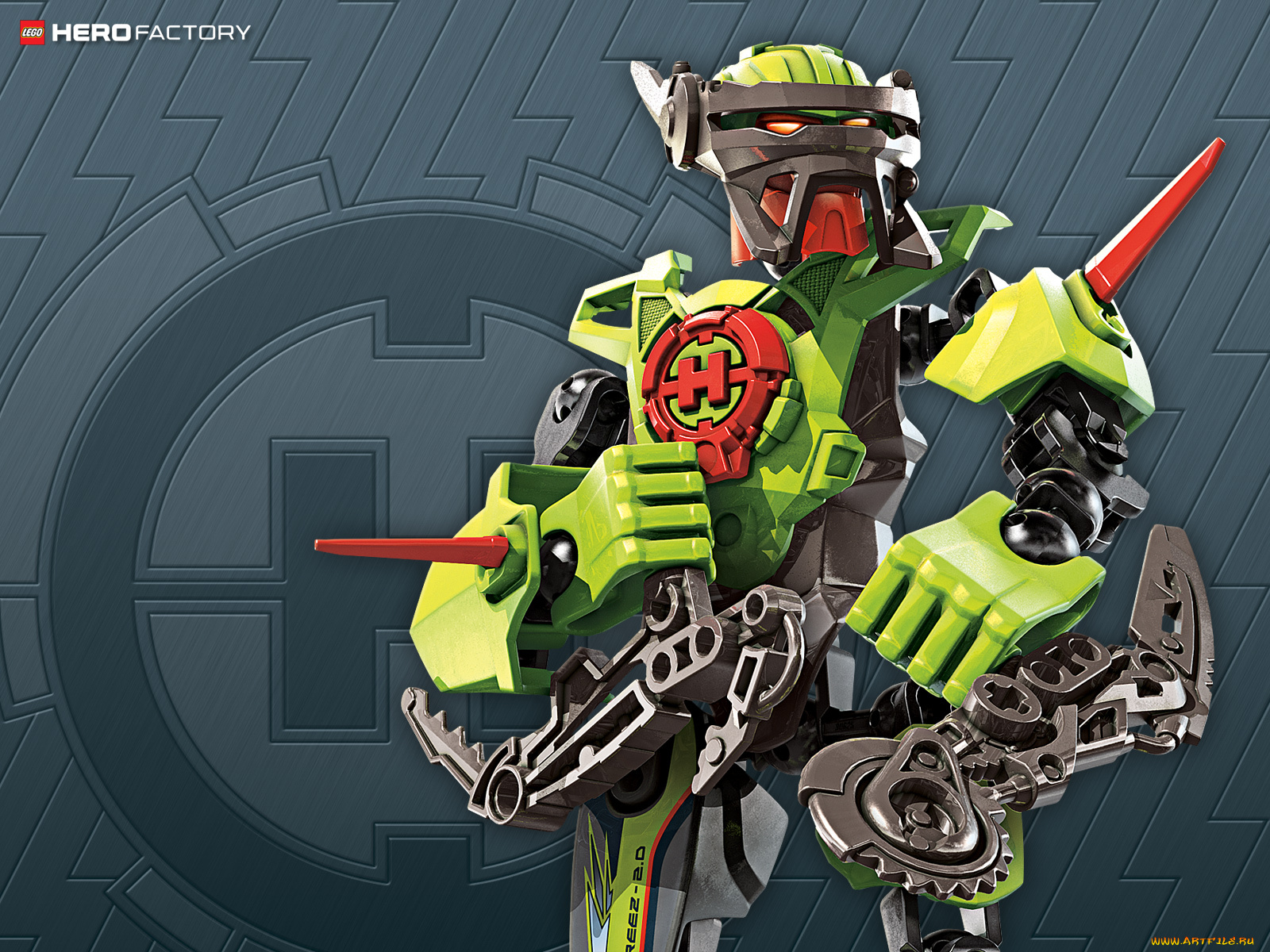 бренды, lego, робот, зелёный, кулаки