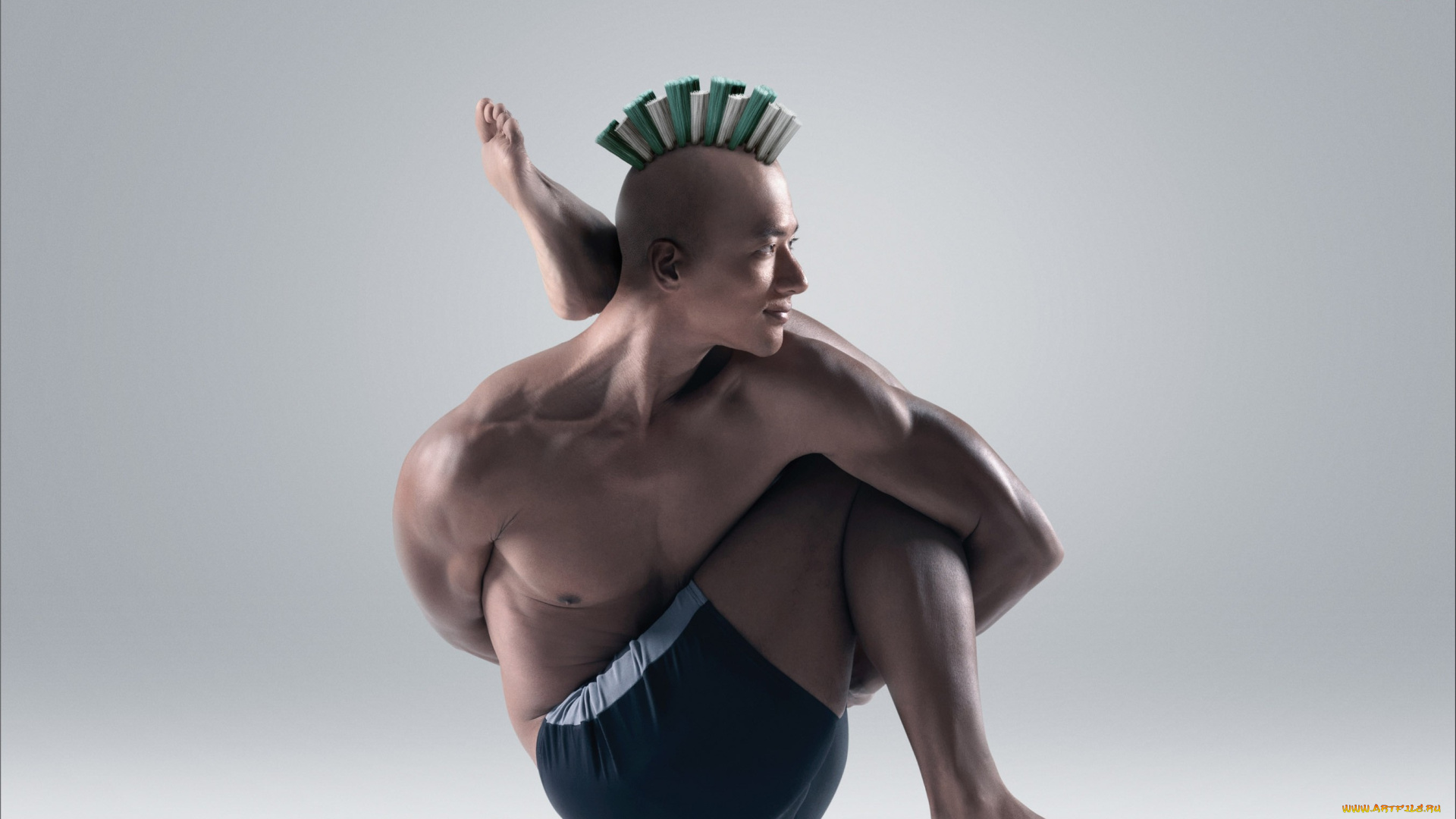 бренды, aquafresh, парень, йога, зубная, щетка