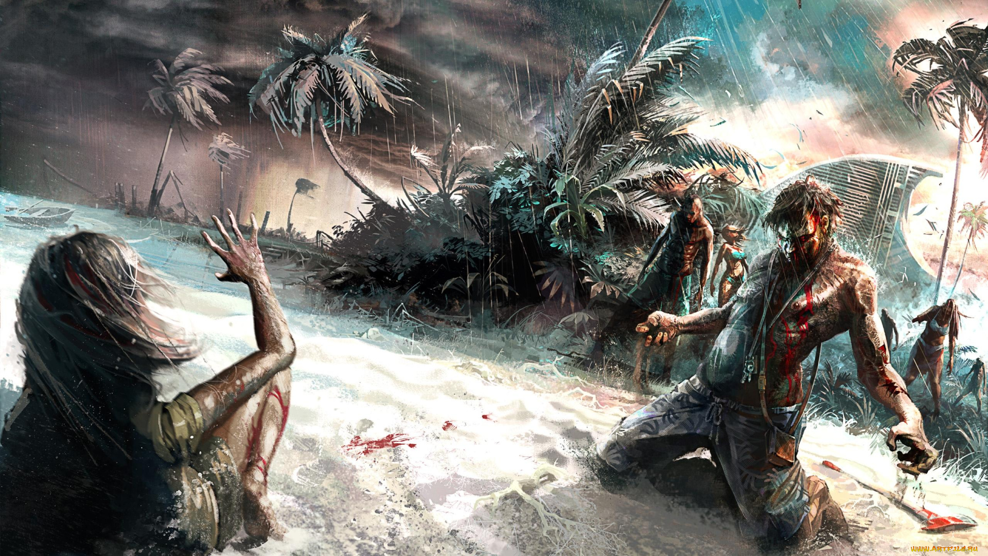 dead, island, видео, игры, зомби