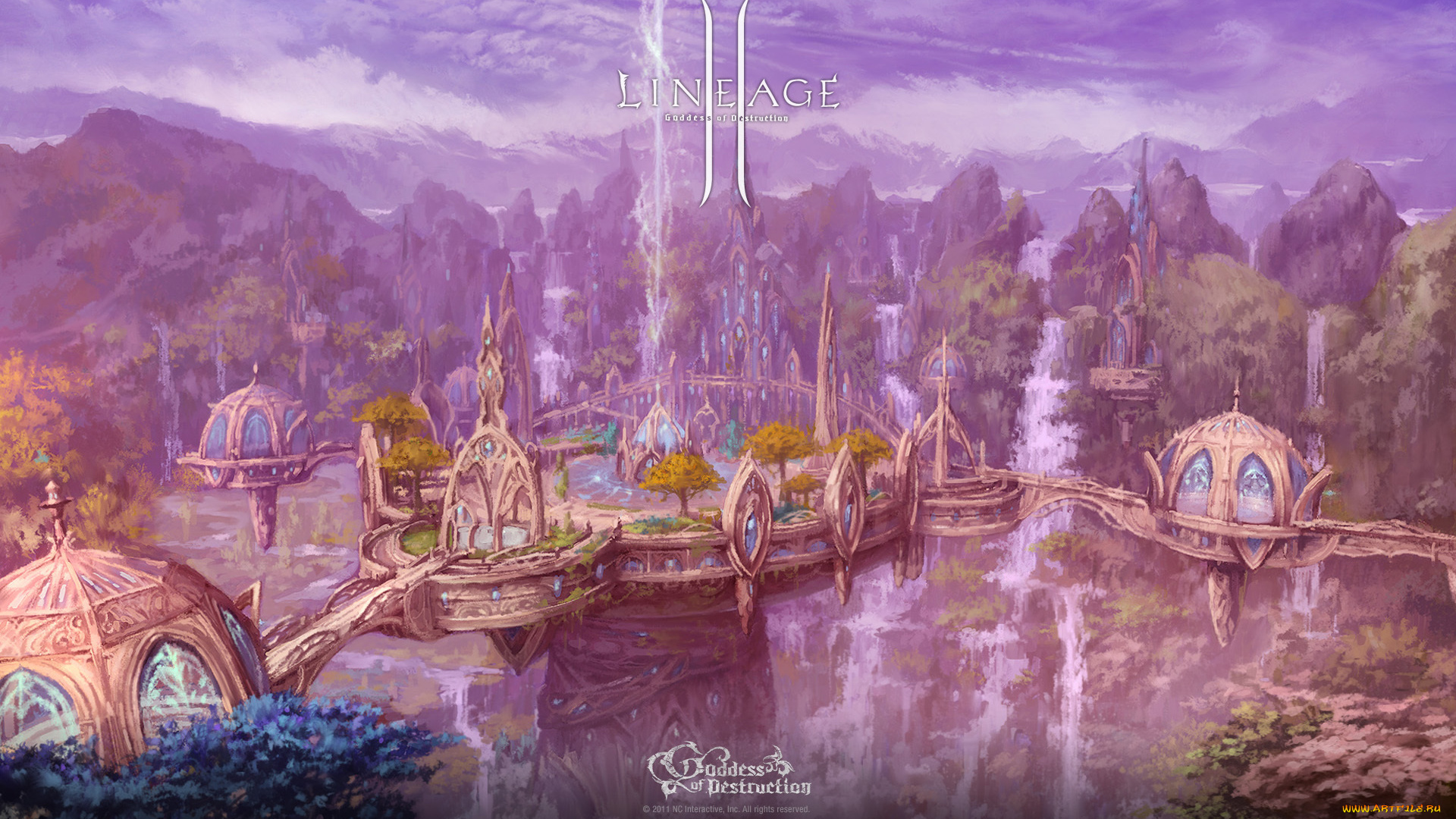 lineage, goddess, of, destruction, видео, игры, ii, пейзаж
