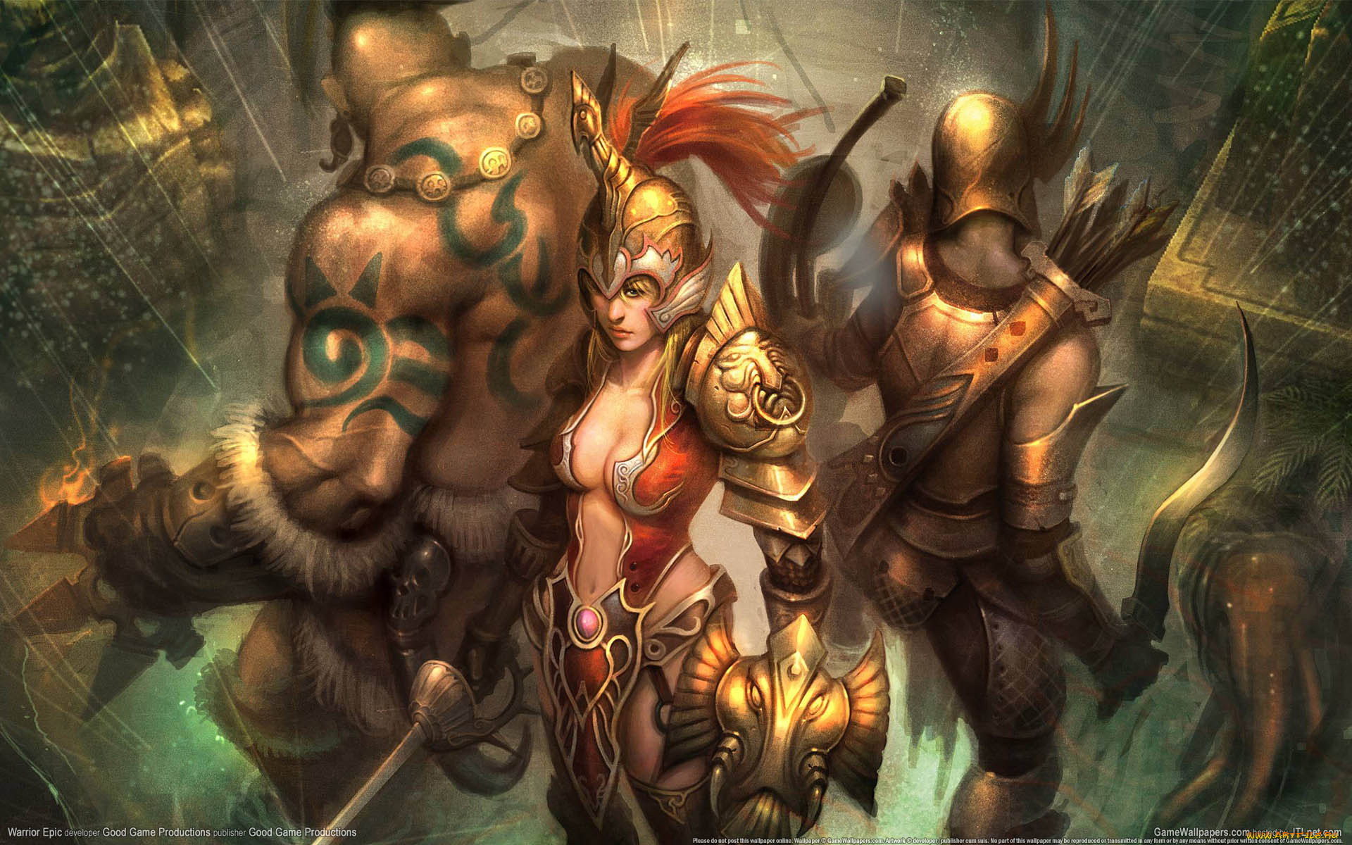 warrior, epic, видео, игры, воительница, девушка