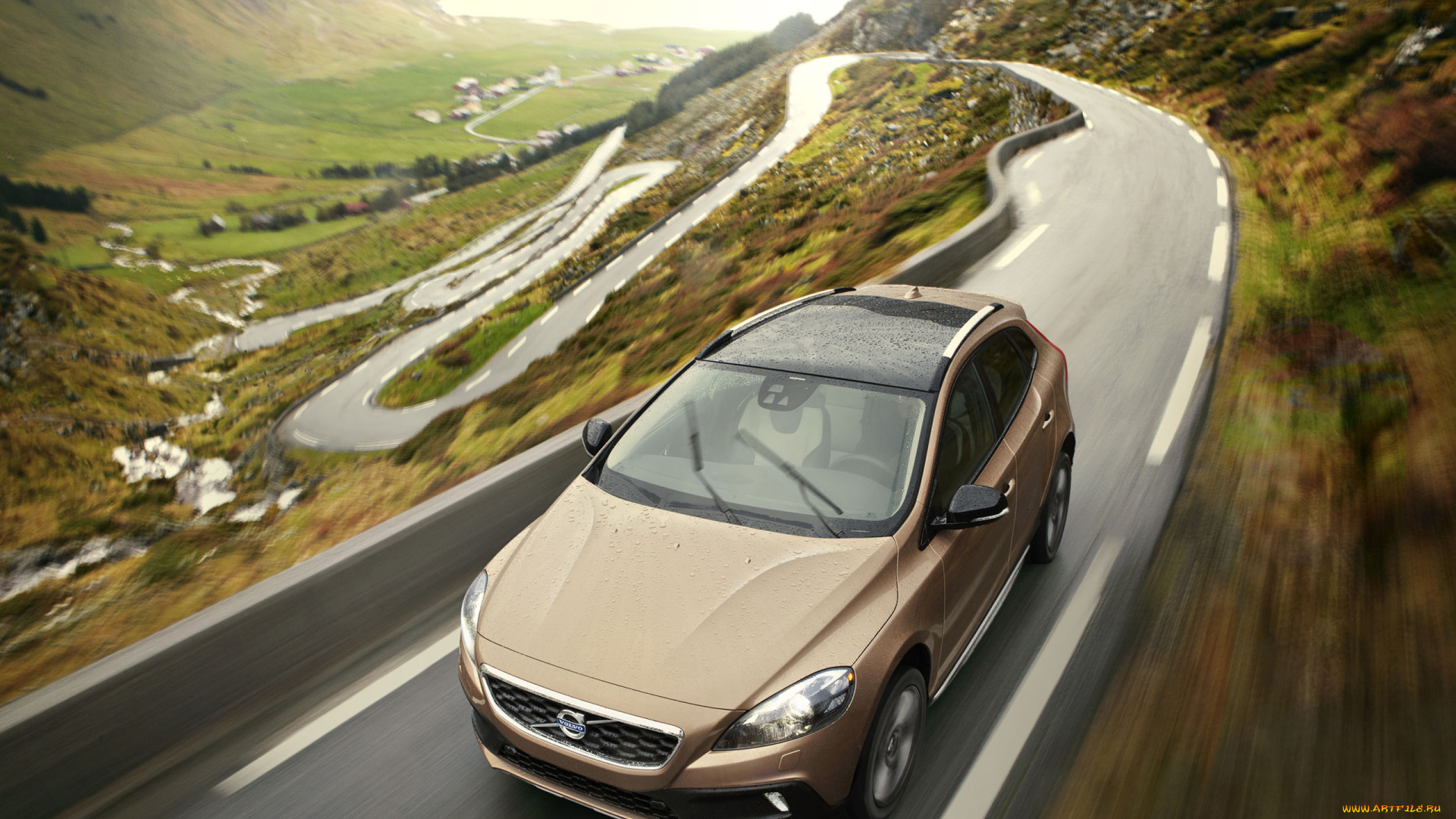 автомобили, volvo, v40, cross