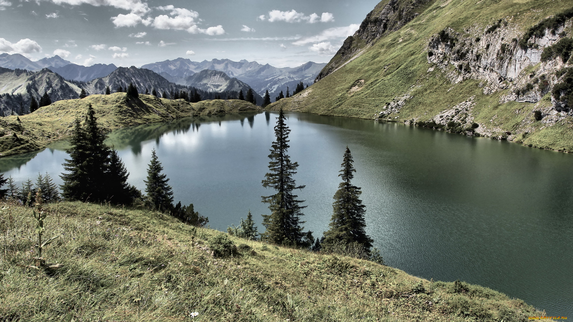 природа, реки, озера, озеро, горы