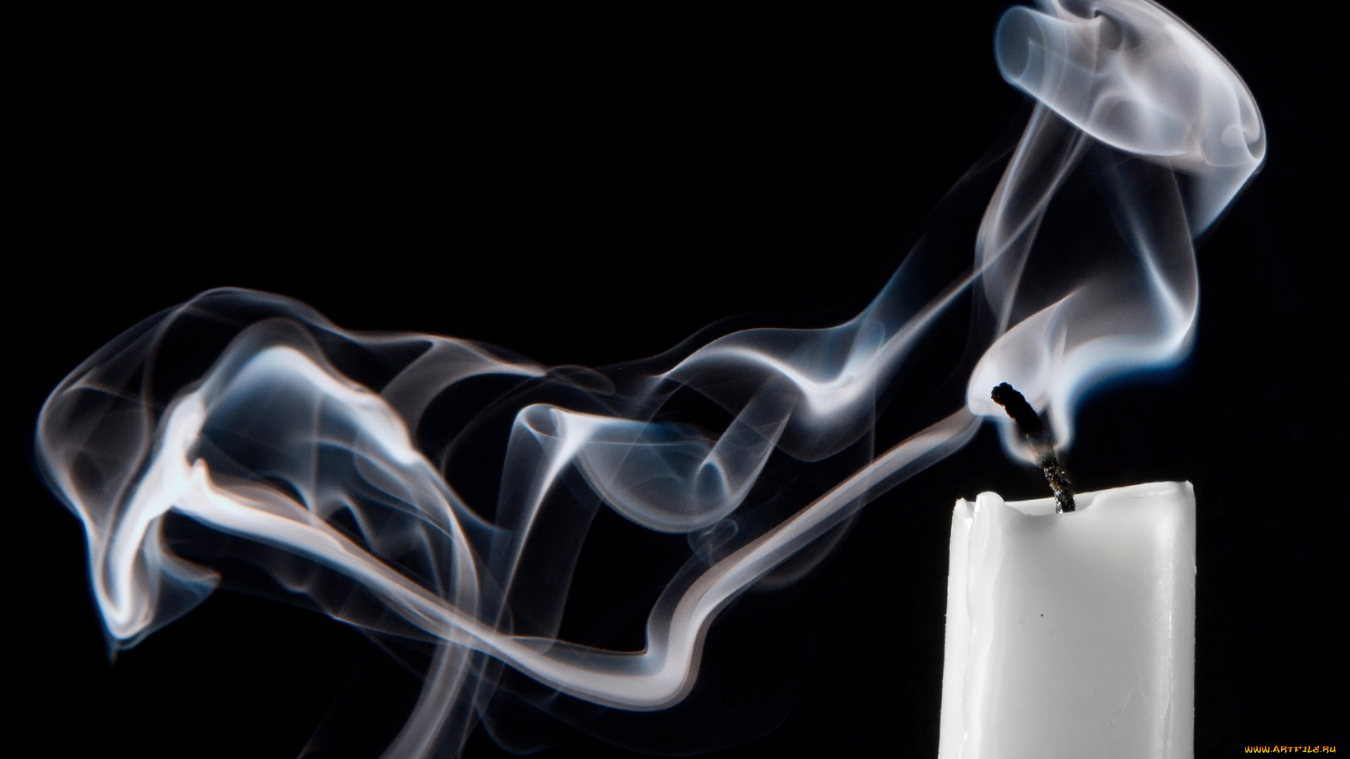 разное, свечи, дым, свеча, фитиль