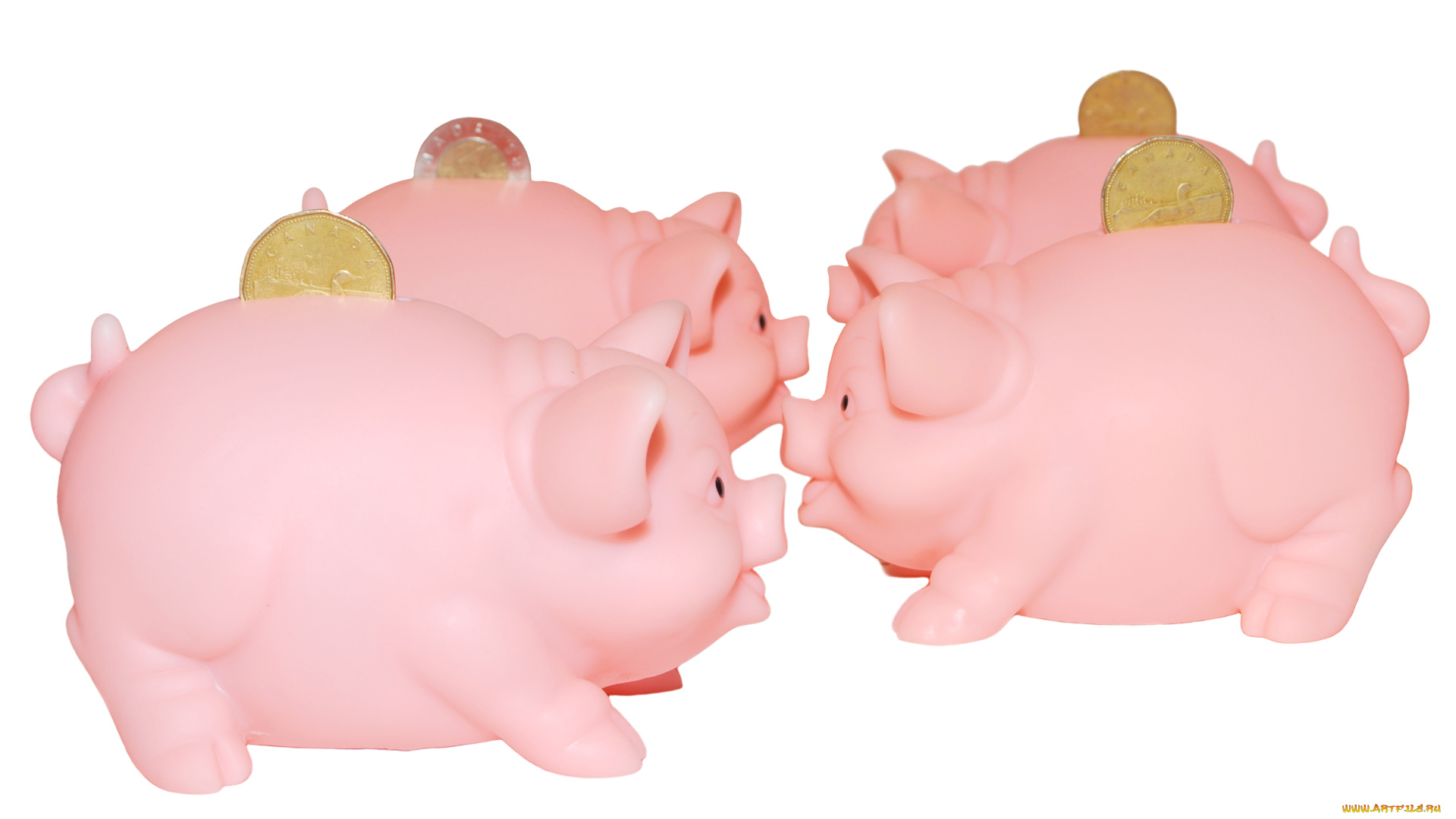 разное, золото, купюры, монеты, копилки