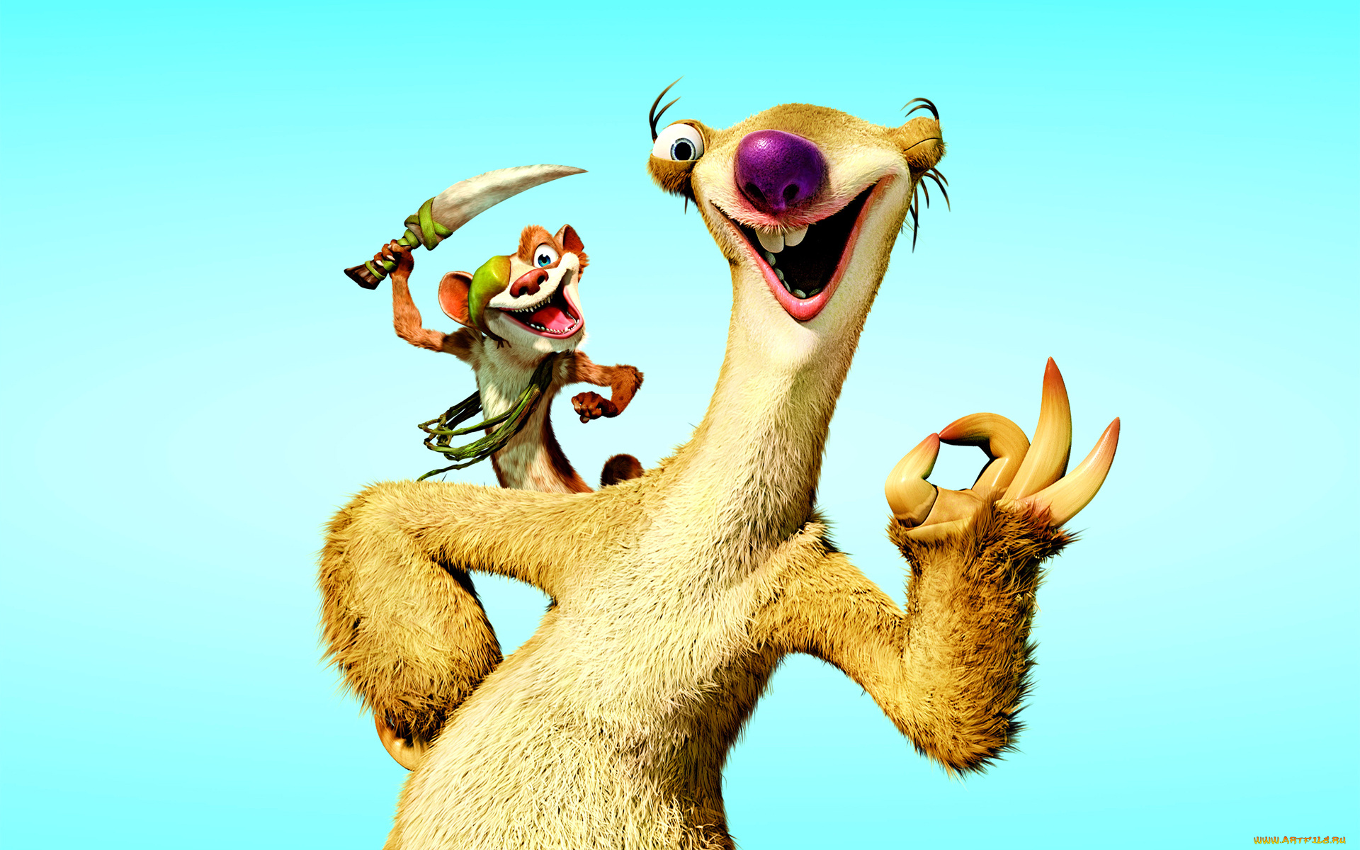 ледниковый, период, мультфильмы, ice, age, dawn, of, the, dinosaurs