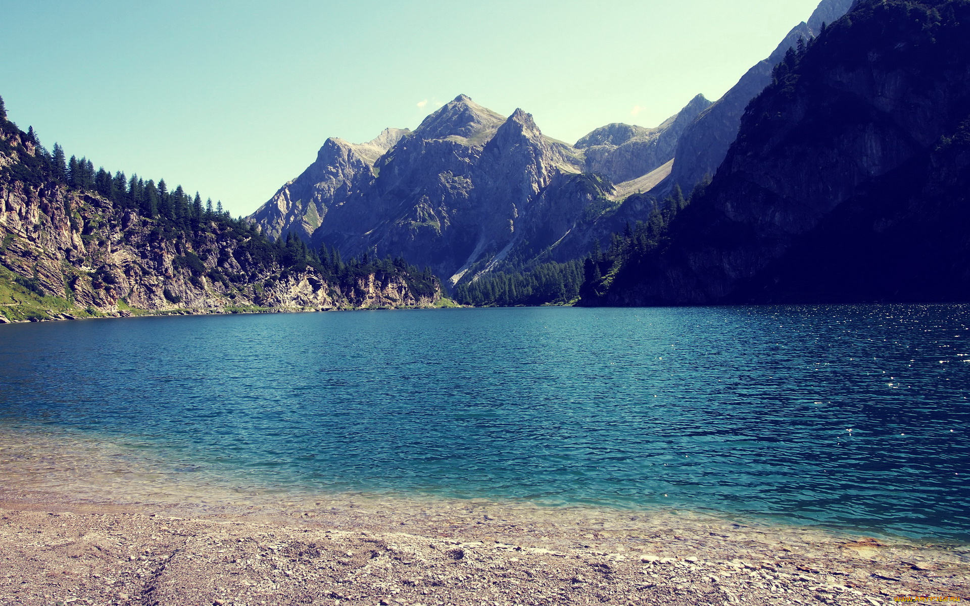 природа, реки, озера, горы, озеро, небо