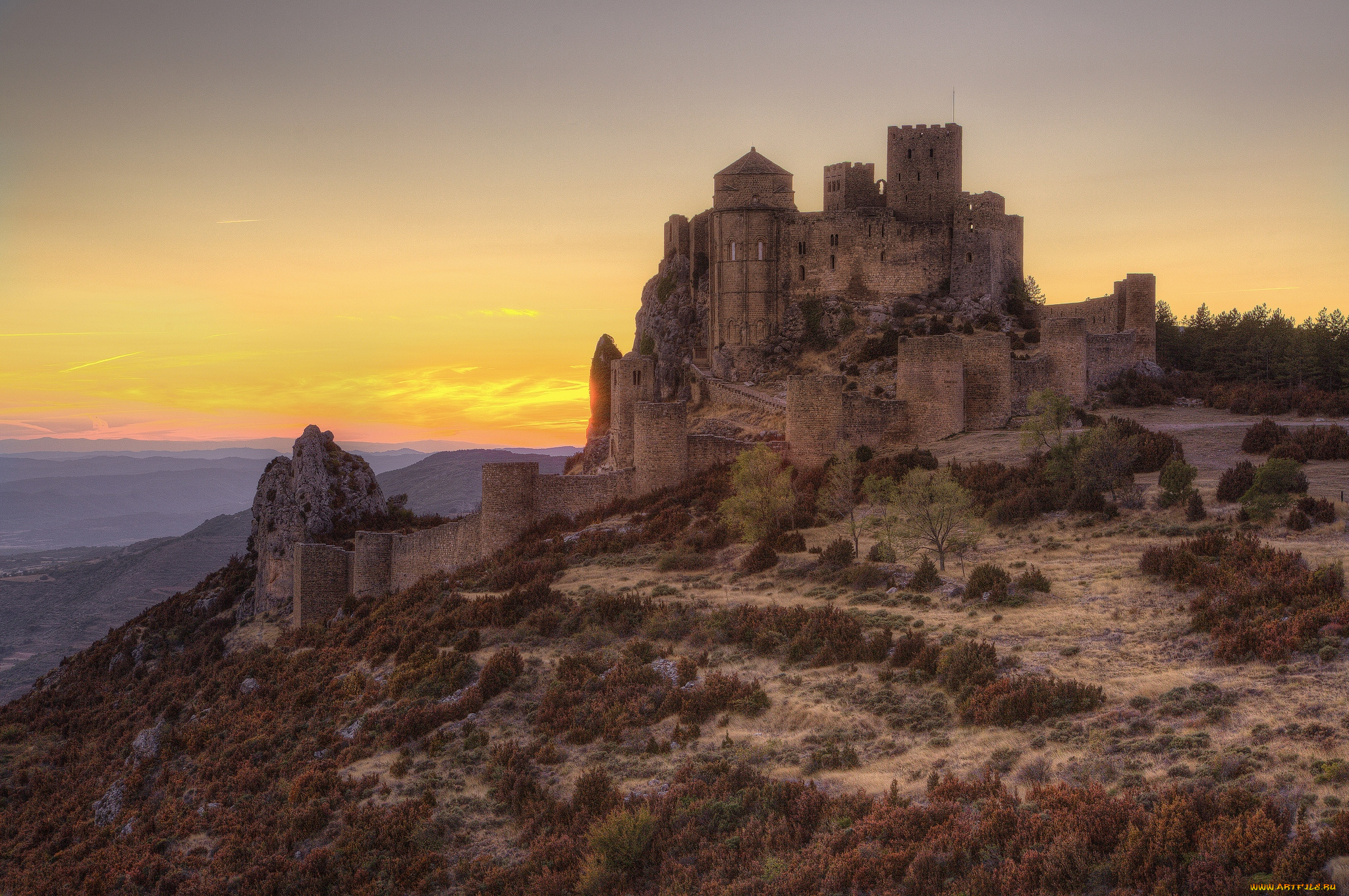 испания, города, дворцы, замки, крепости, башни, каменный, замок