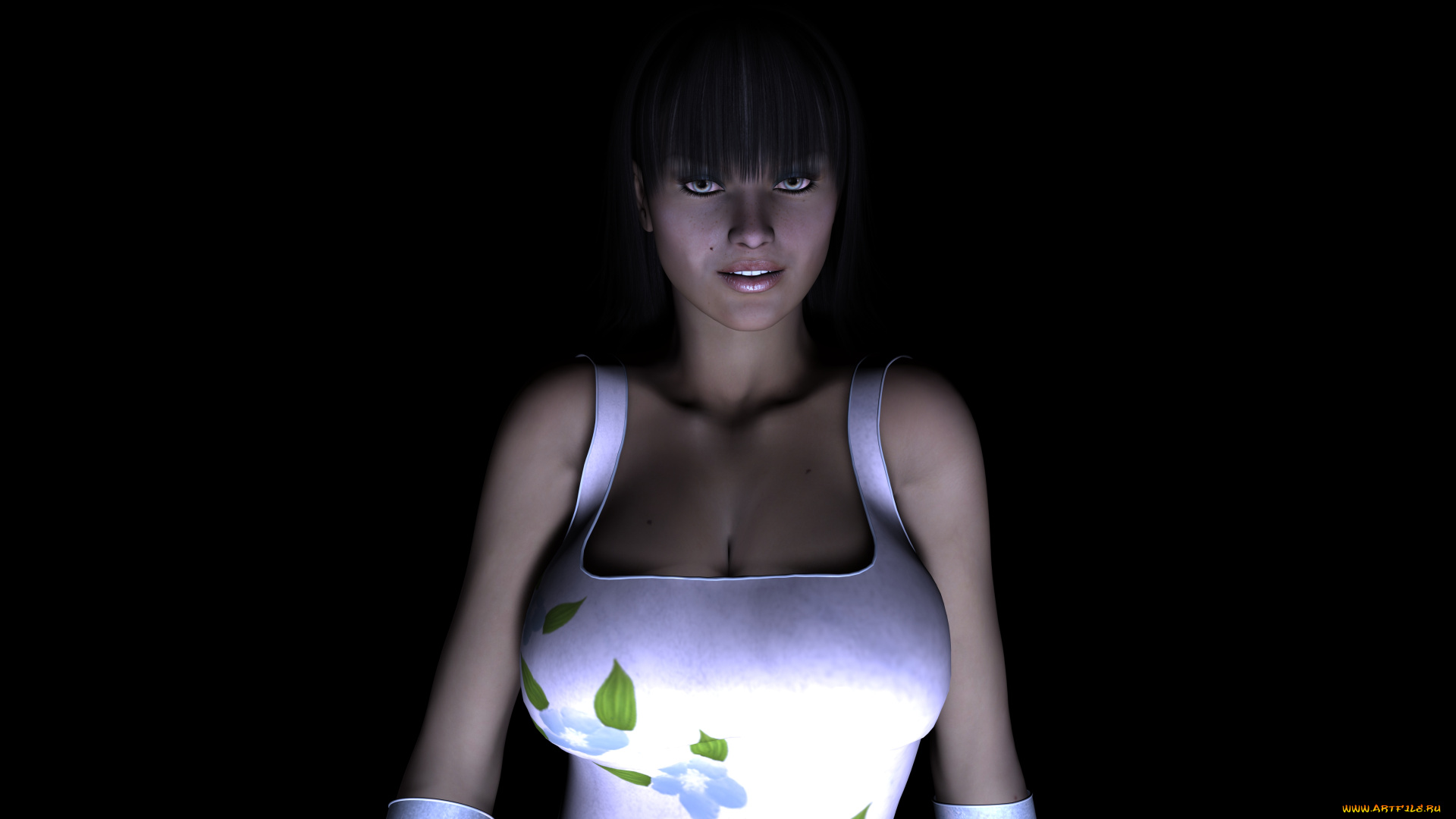 3д, графика, people, люди, взгляд, девушка