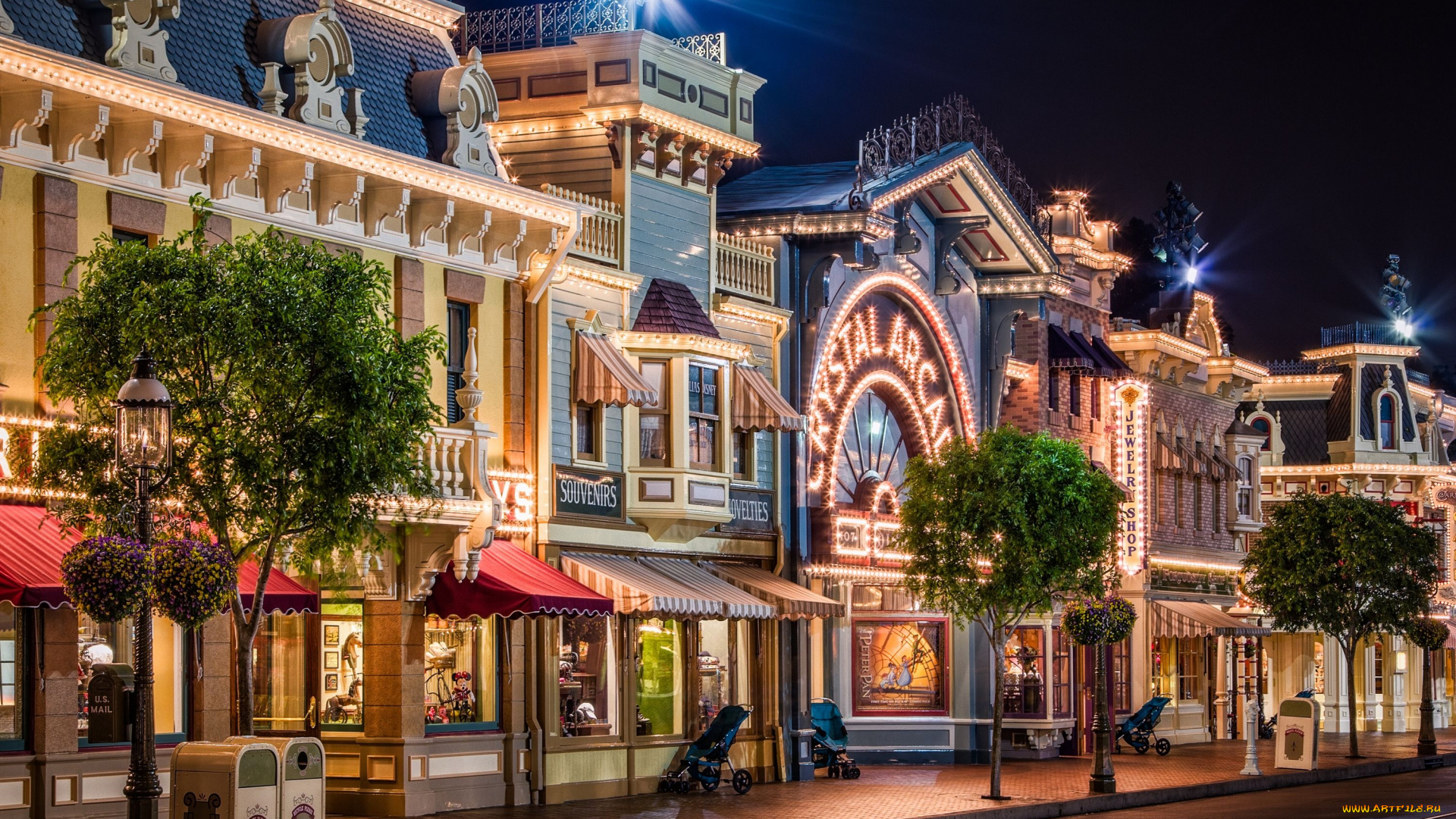 main, street, usa, disneyland, anaheim, california, города, диснейленд, калифорния, улица, анахайм