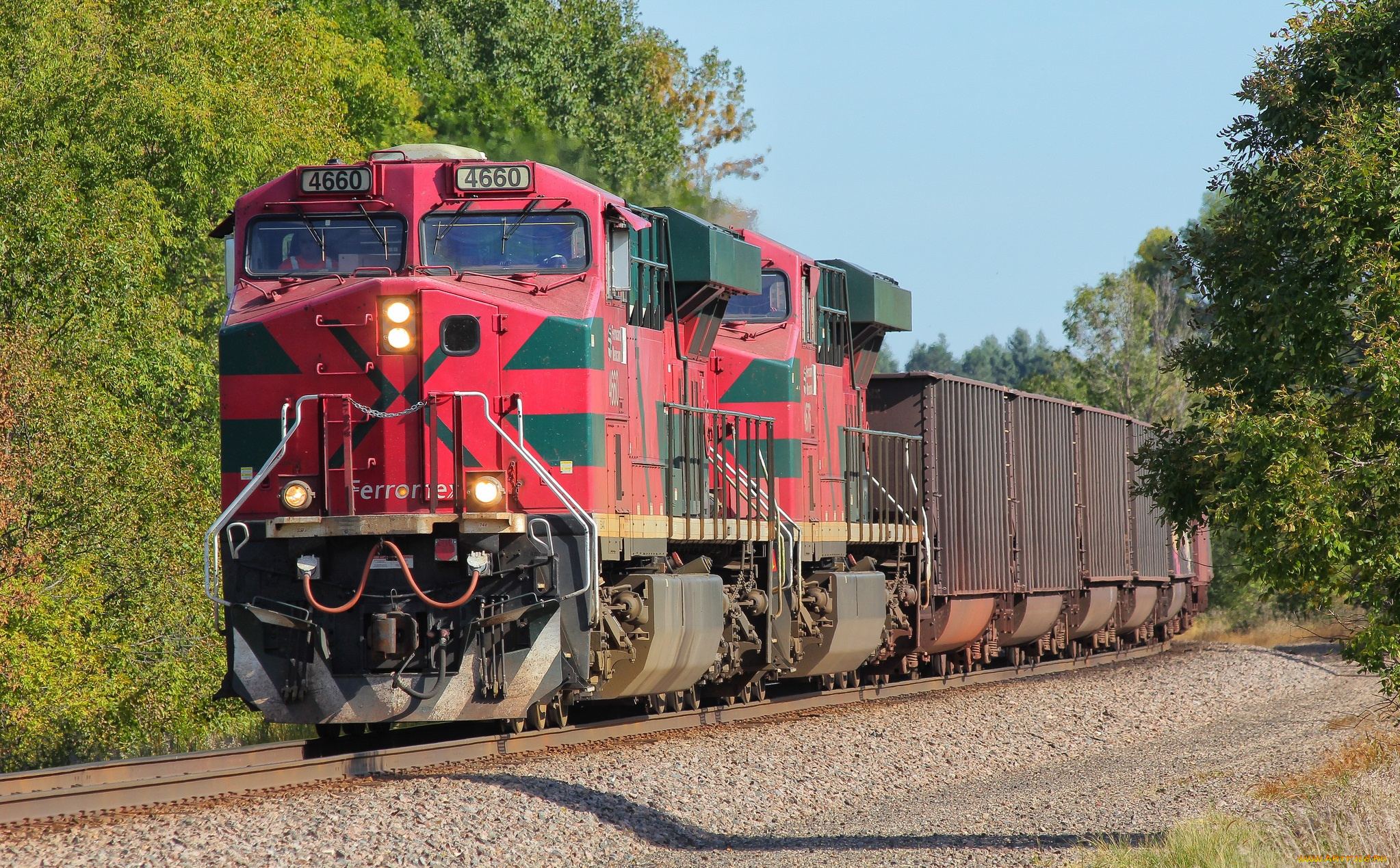 техника, поезда, железная, дорога, рельсы, локомотив, вагоны, состав