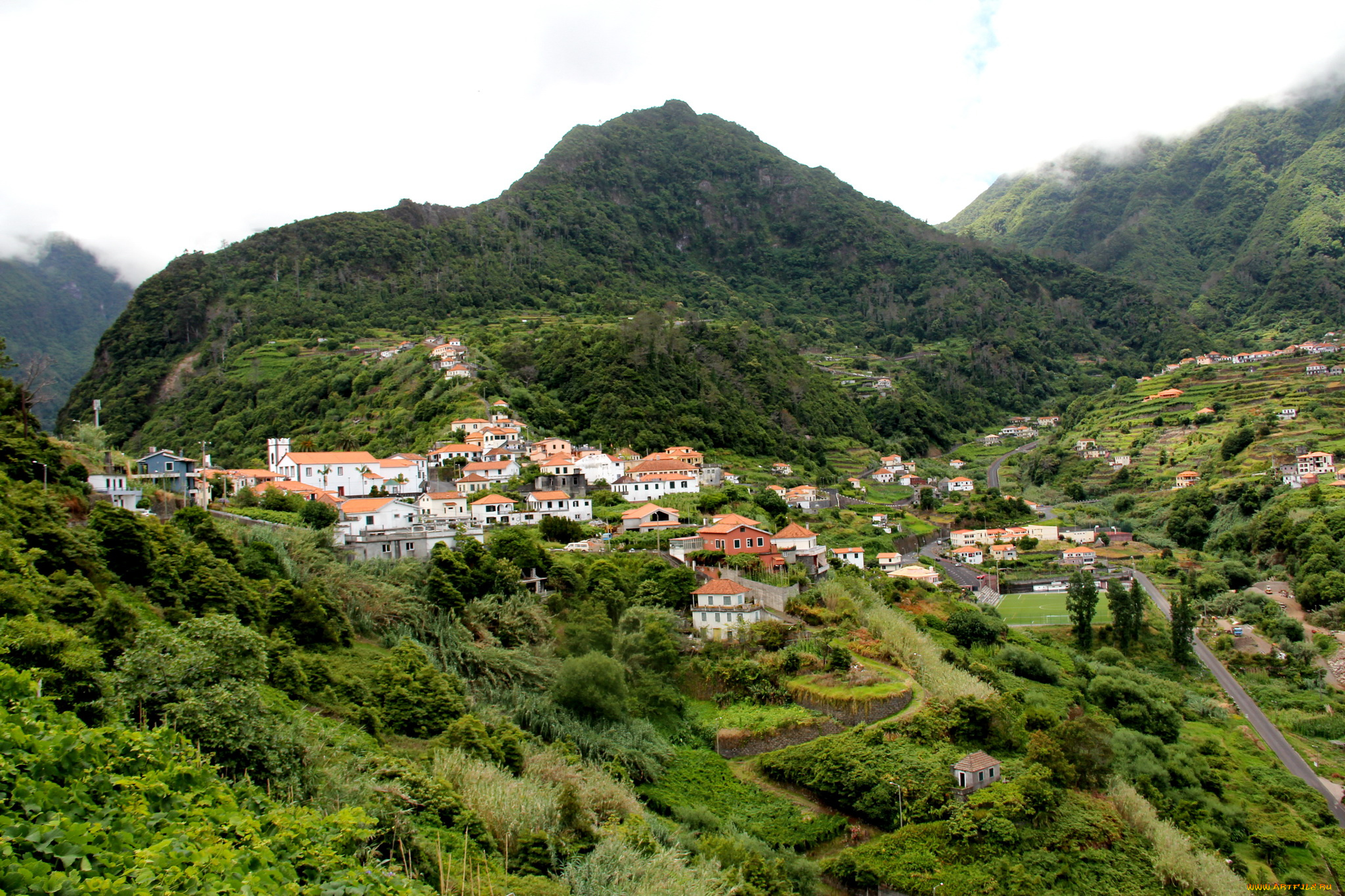 madeira, города, пейзажи, португалия, остров, дома, пейзаж