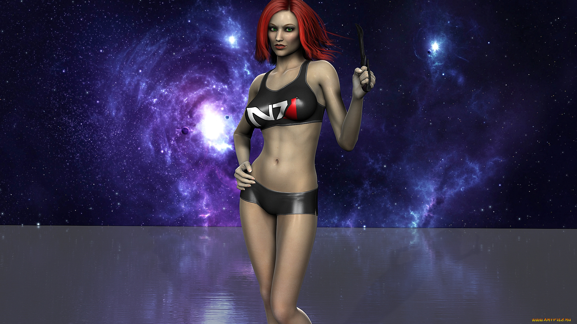 3д, графика, люди, , people, вселенная, планеты, взгляд, девушка