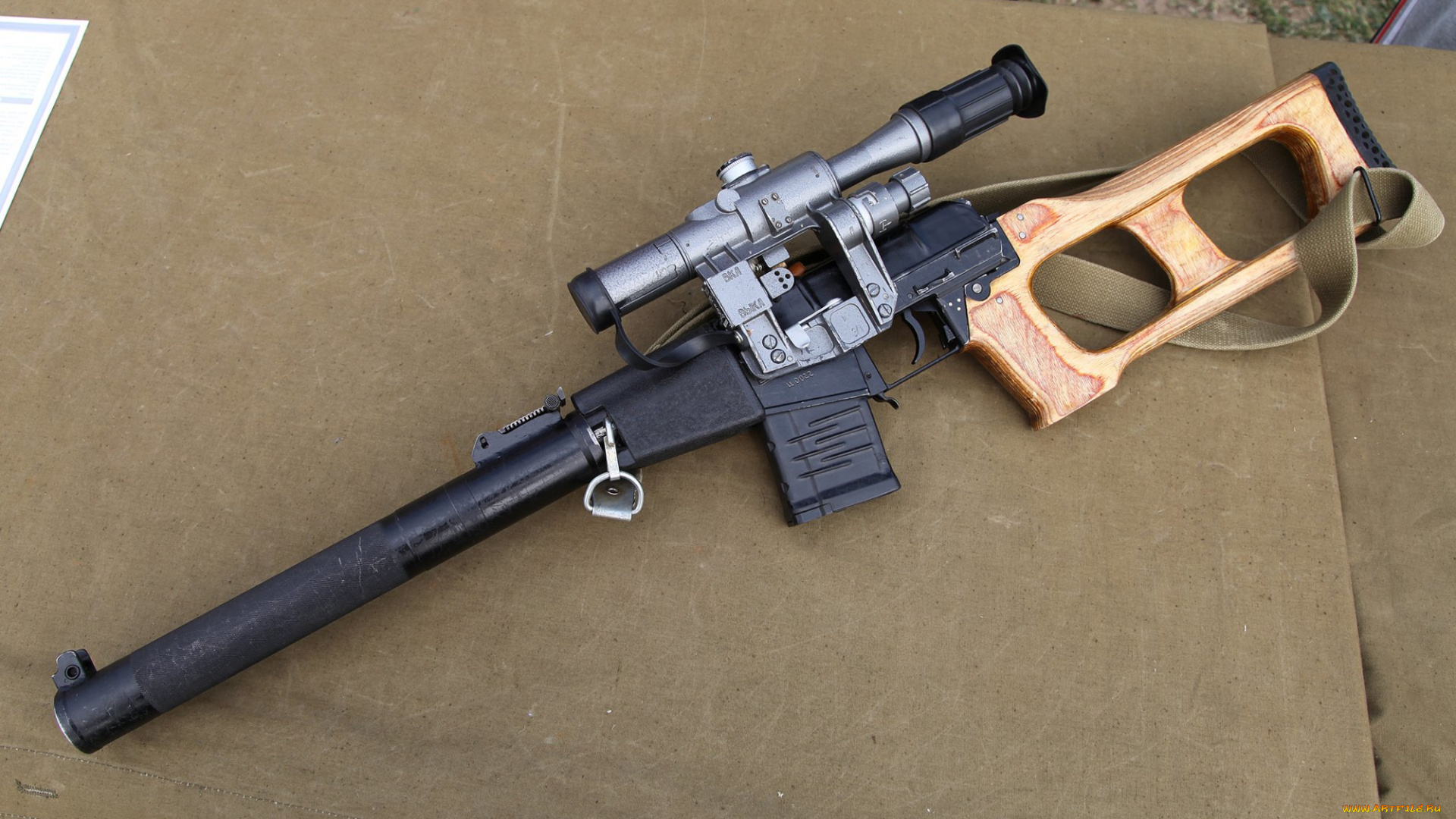 оружие, винтовки, с, прицеломприцелы, винтовка, снайперская, специальная