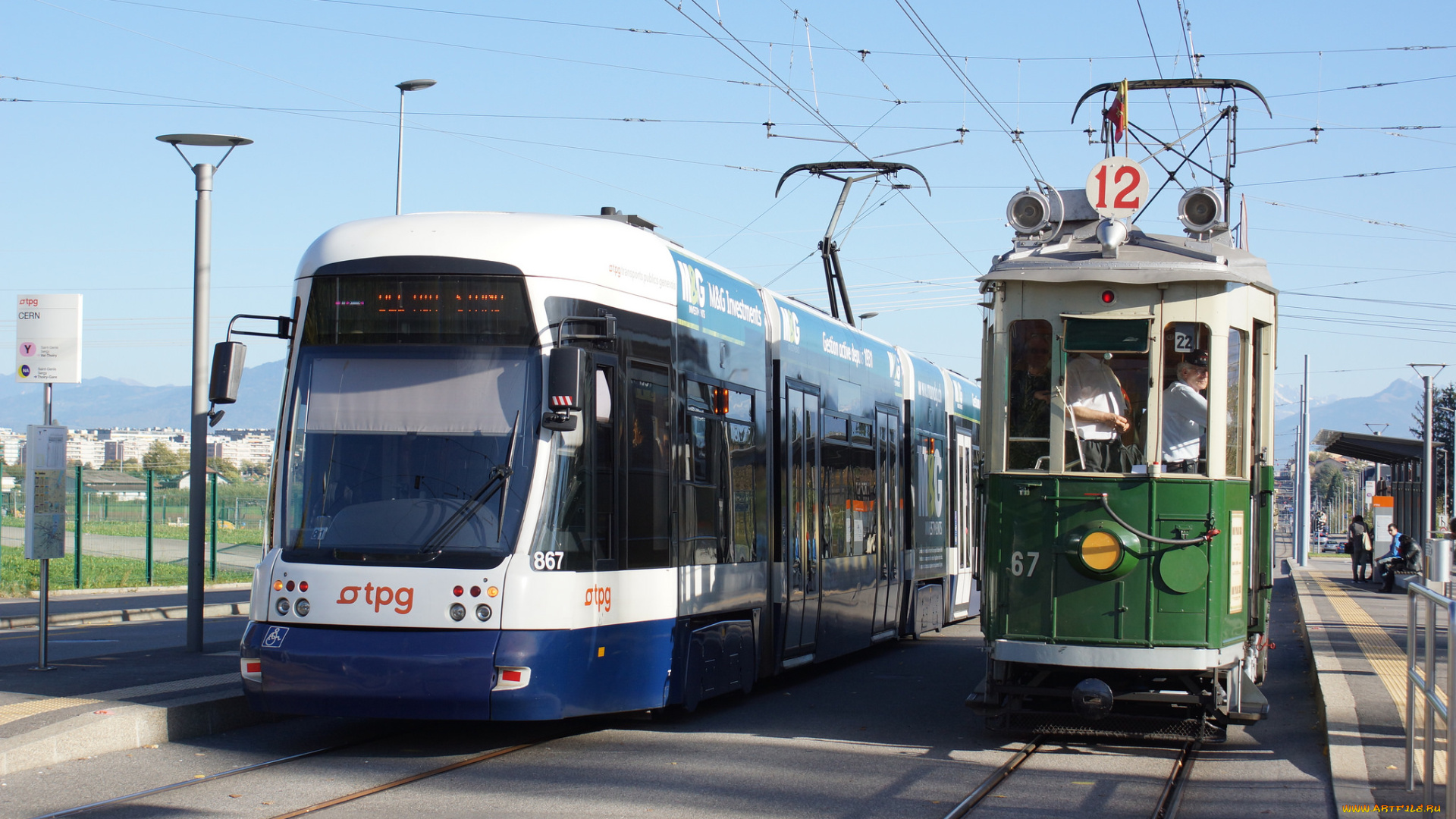 техника, трамваи, рельсы, город, трамвай