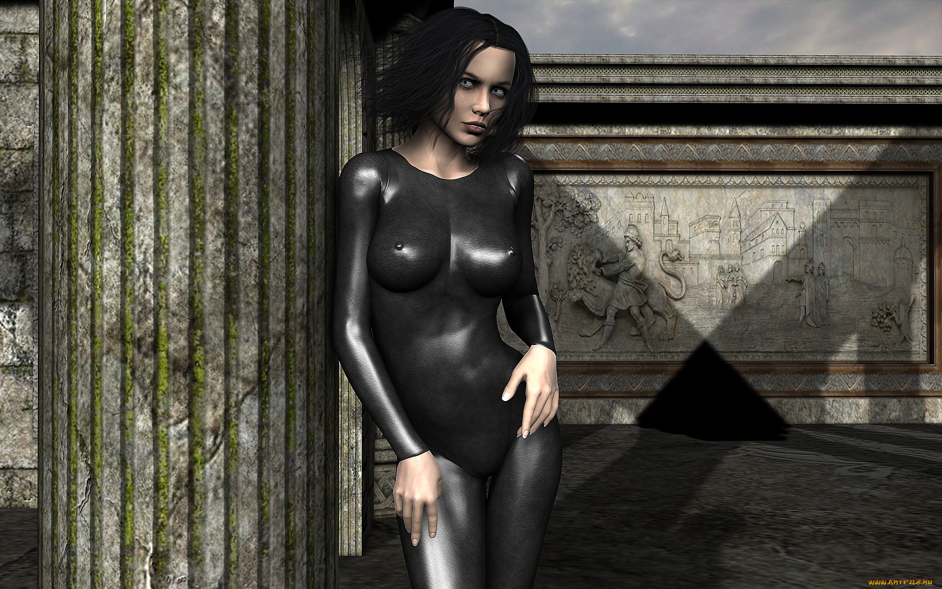 3д, графика, люди, , people, взгляд, девушка